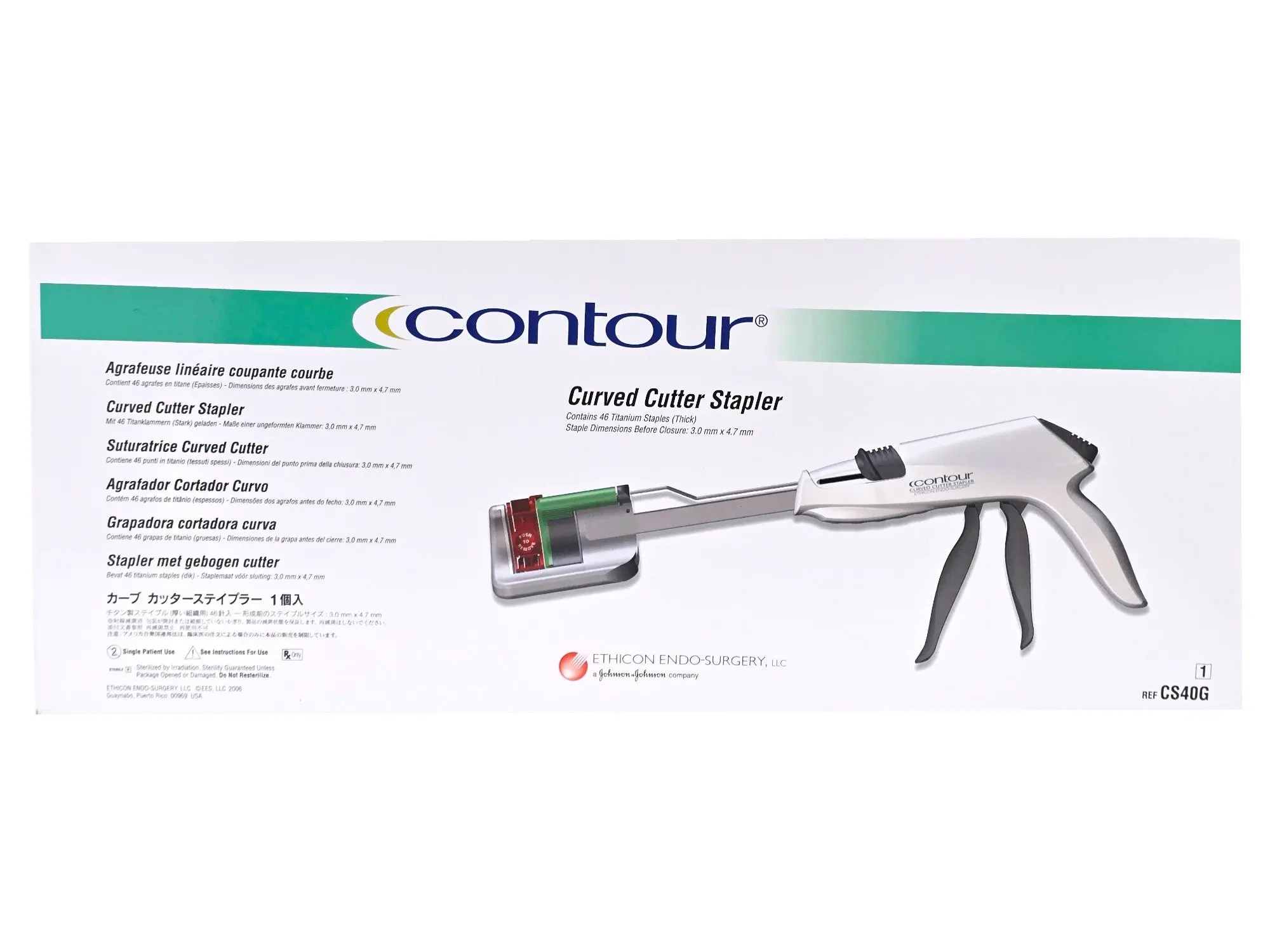 Ethicon CS40G Contour Cutter Stapler Laparoscopic Surgical Stapling Device