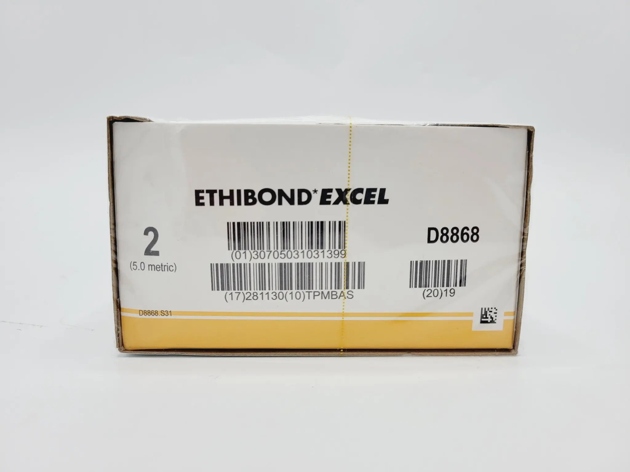 Ethicon D8868 2 ETHIBOND GREEN 1X18" CT-1 DOUBLE ARMED, Box of 36 - Image 2