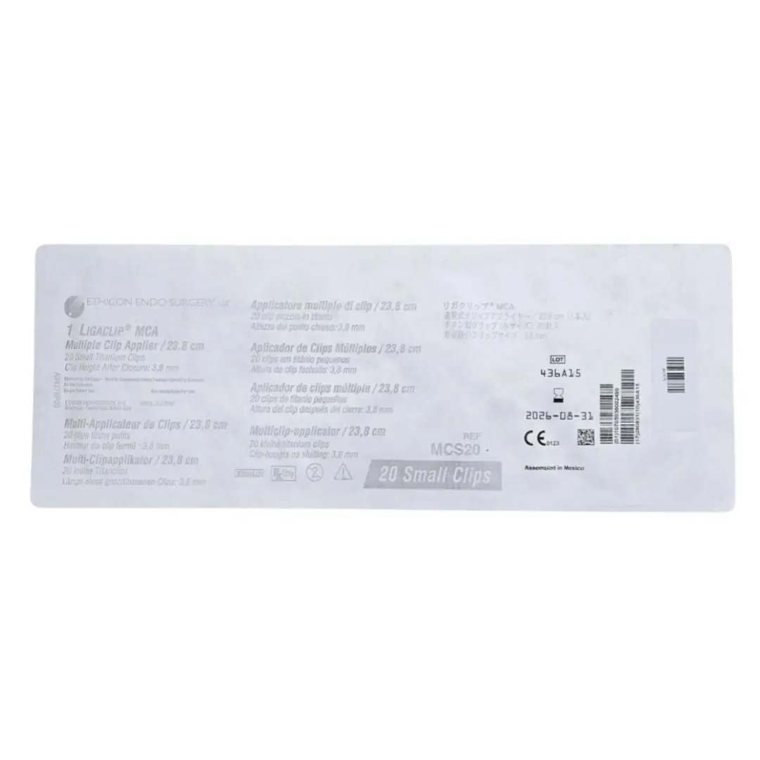 Ethicon MCS20 Ligaclip MCA Multiple Clip Applier 20 Small Ti Clips