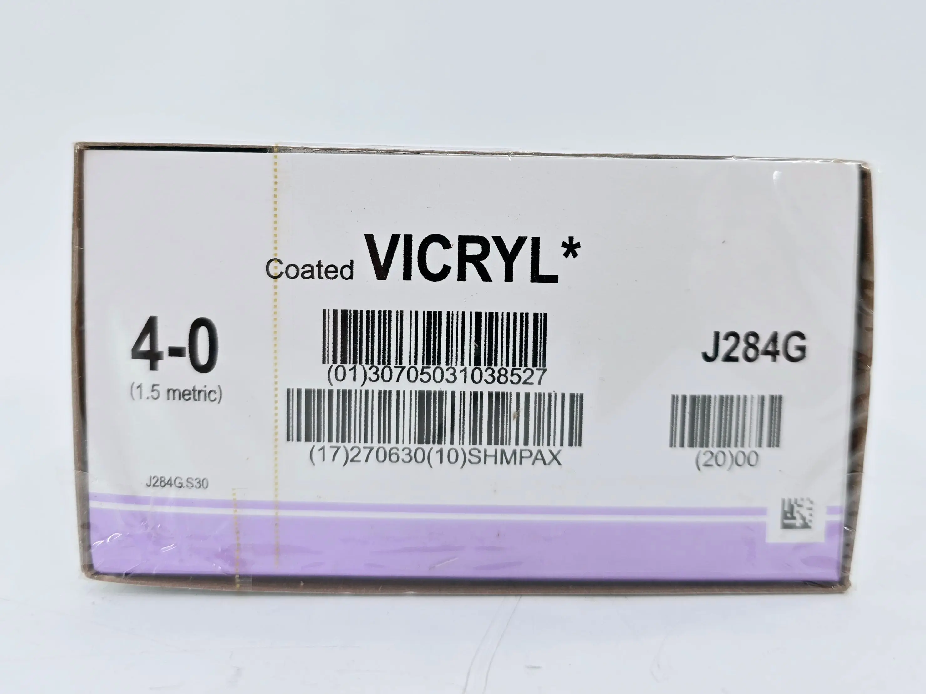 Ethicon J284G 4-0 COATED VICRYL UNDYED 54" LIGAPAK REEL Box of 12 - Image 2