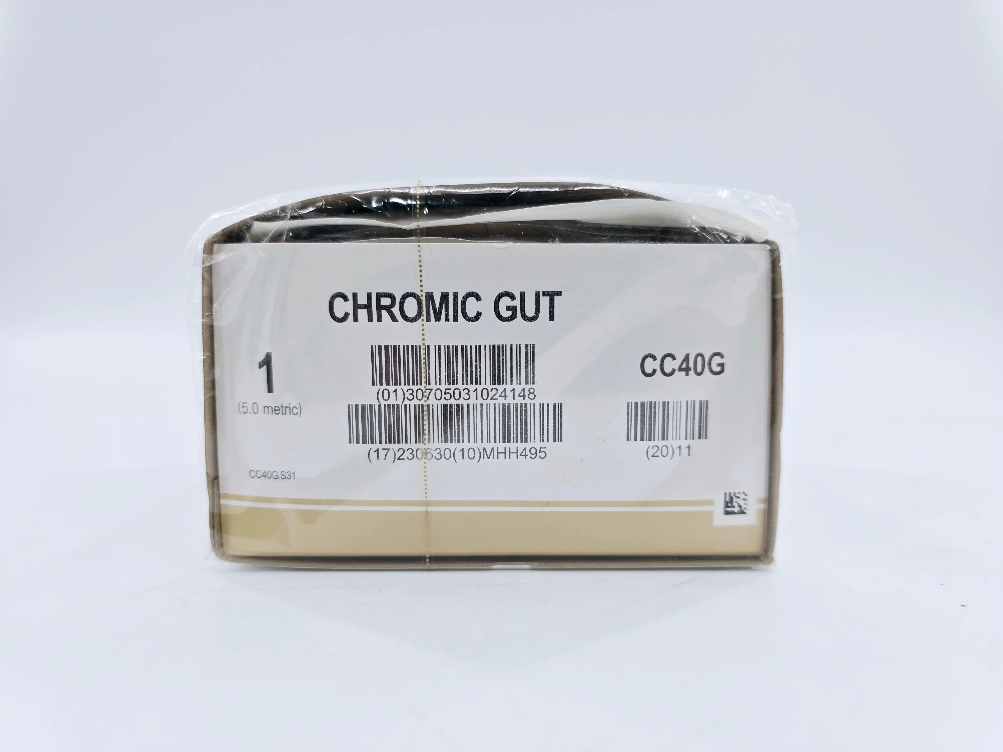 Ethicon CC40G 1 Gut Chromic Naturally Brown 8x18" CT-1 CR Box of 12 - Image 2