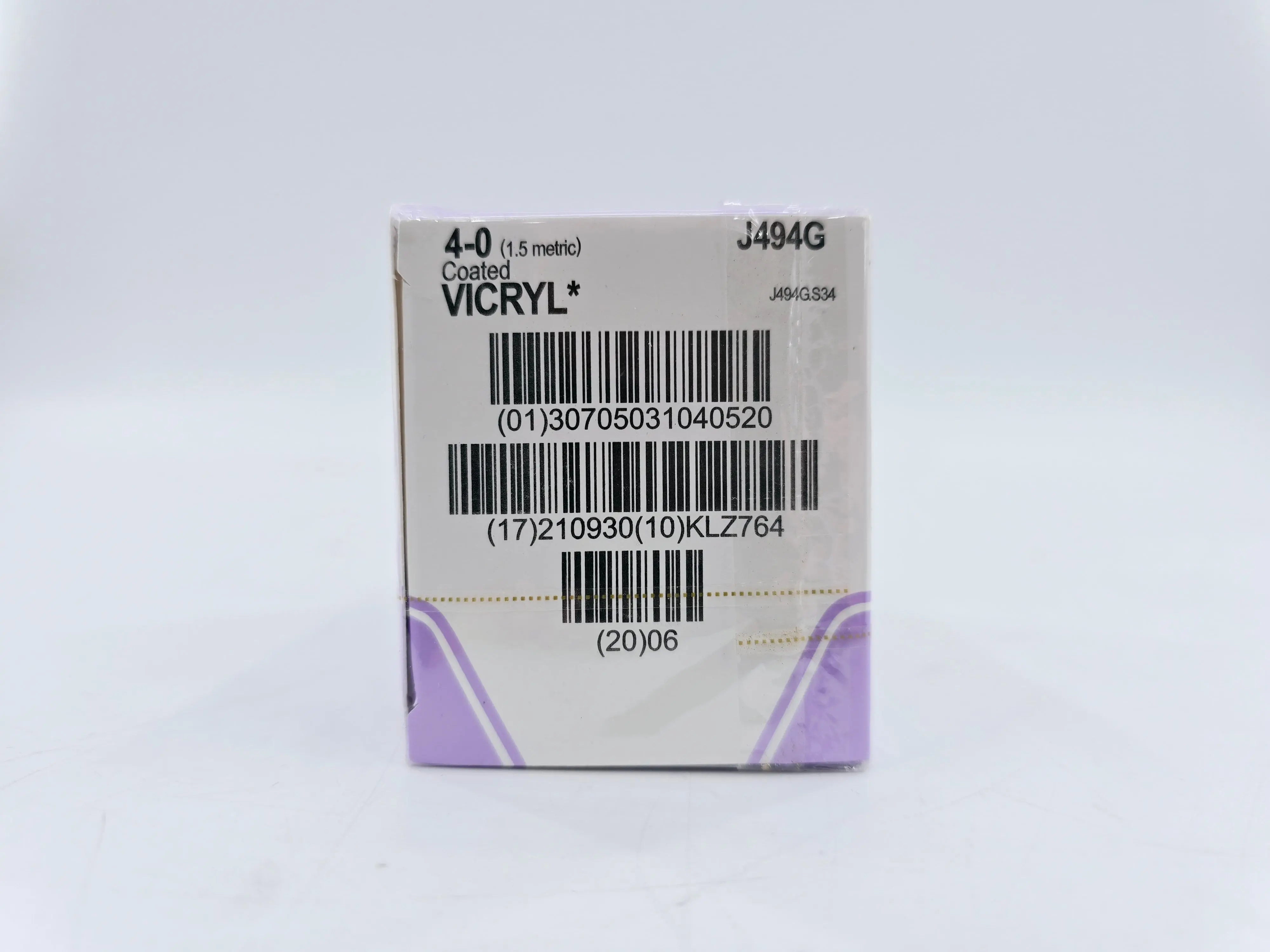 Ethicon J494G 4-0 Coated Vicryl Undyed 1x18" P-3 Box Of 12 - Image 2