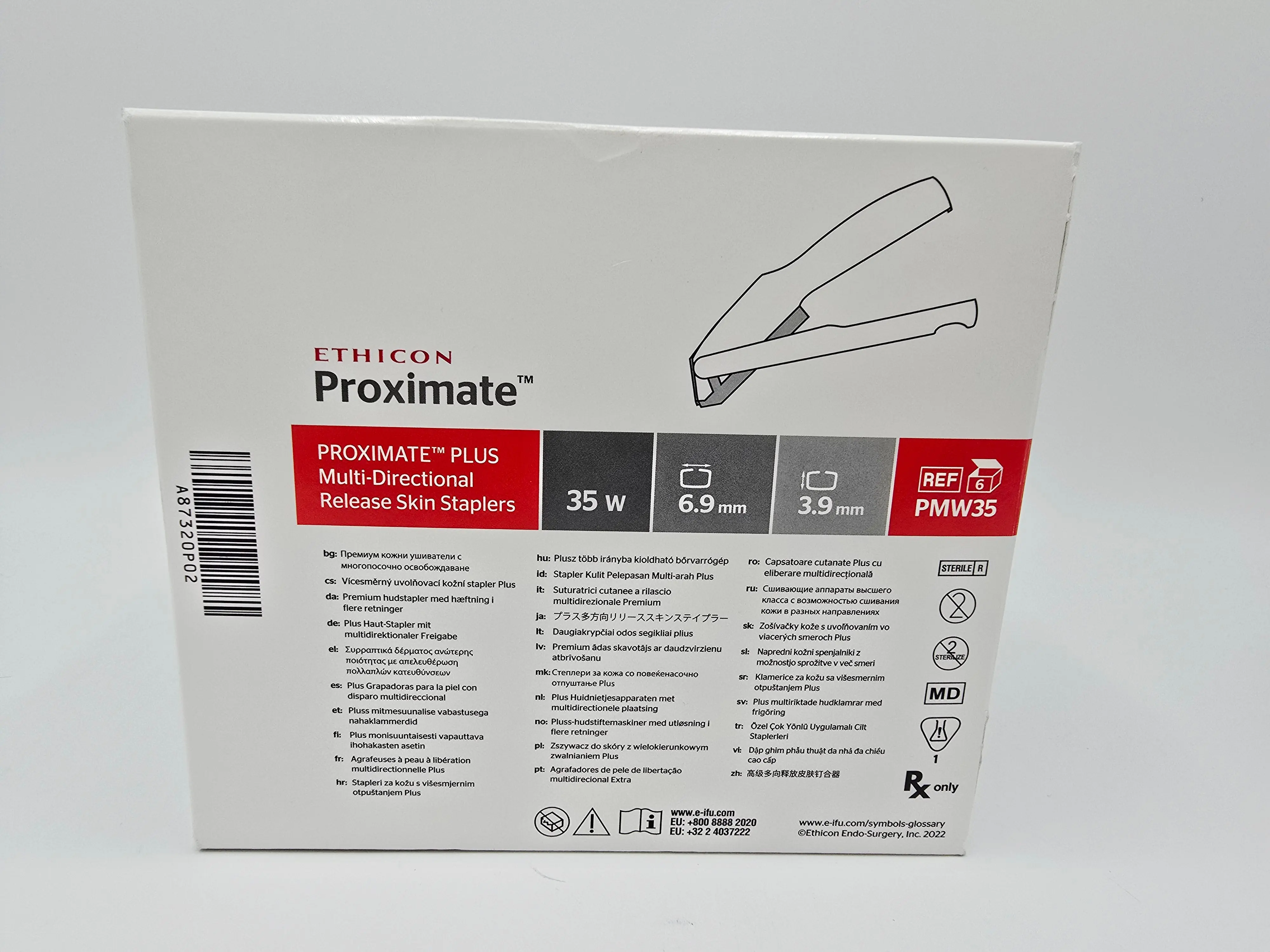 Ethicon PMW35 Multi Directional Release Skin Staplers Box/6 - Image 2