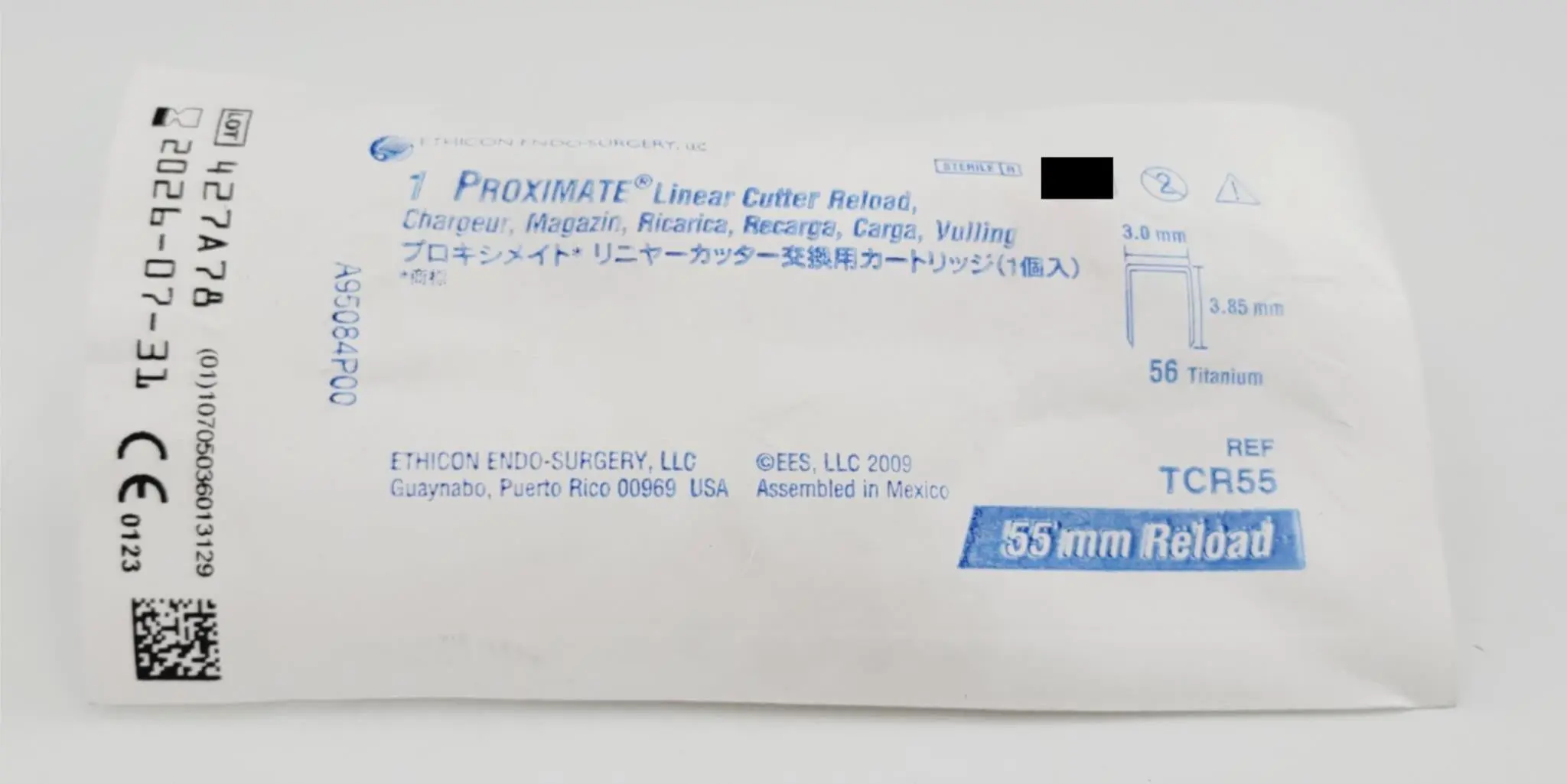 Ethicon TCR55 Proximate Liner Cutter Reload 55mm Blue Standard - Image 3