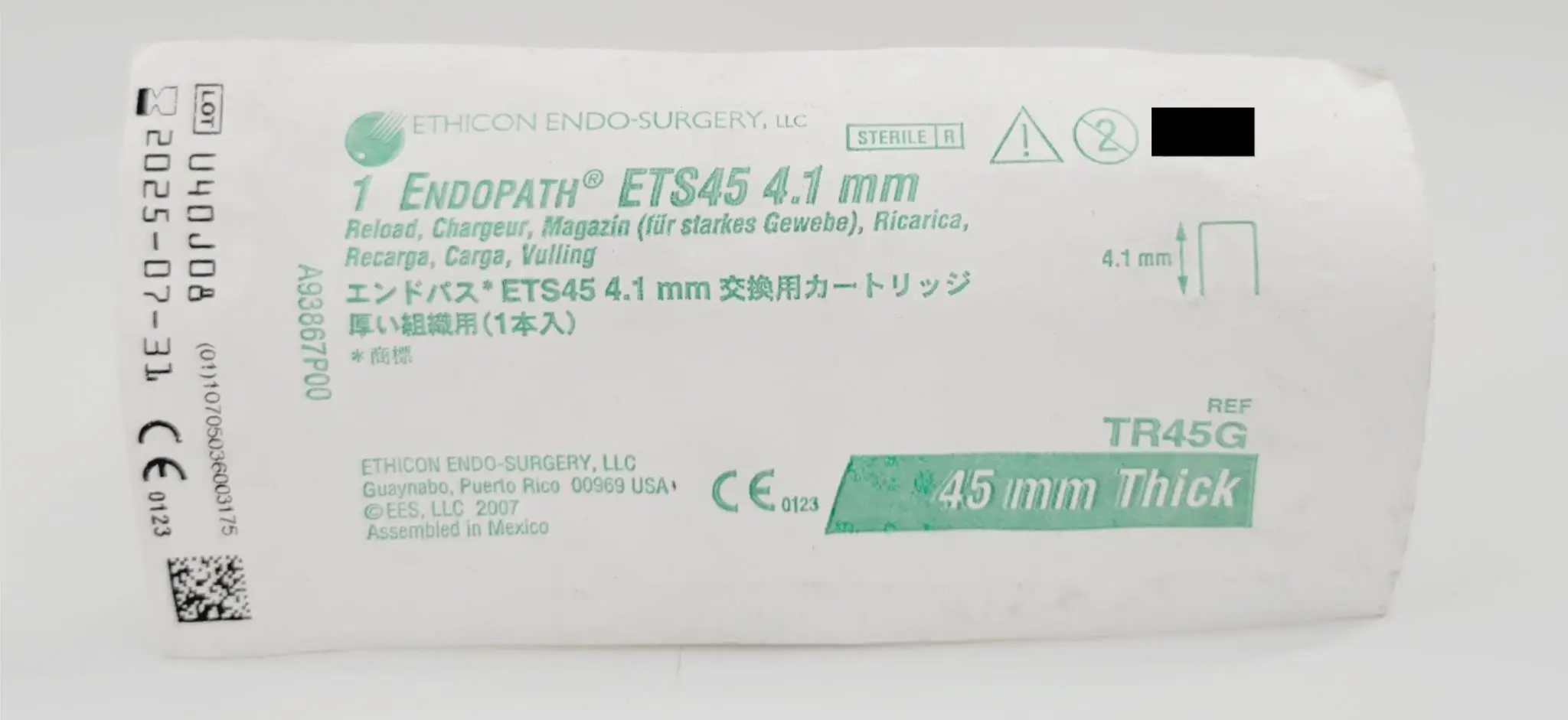 Ethicon TR45G Endo-Surgery Endopath Reload Thick 4.1mm - Image 3