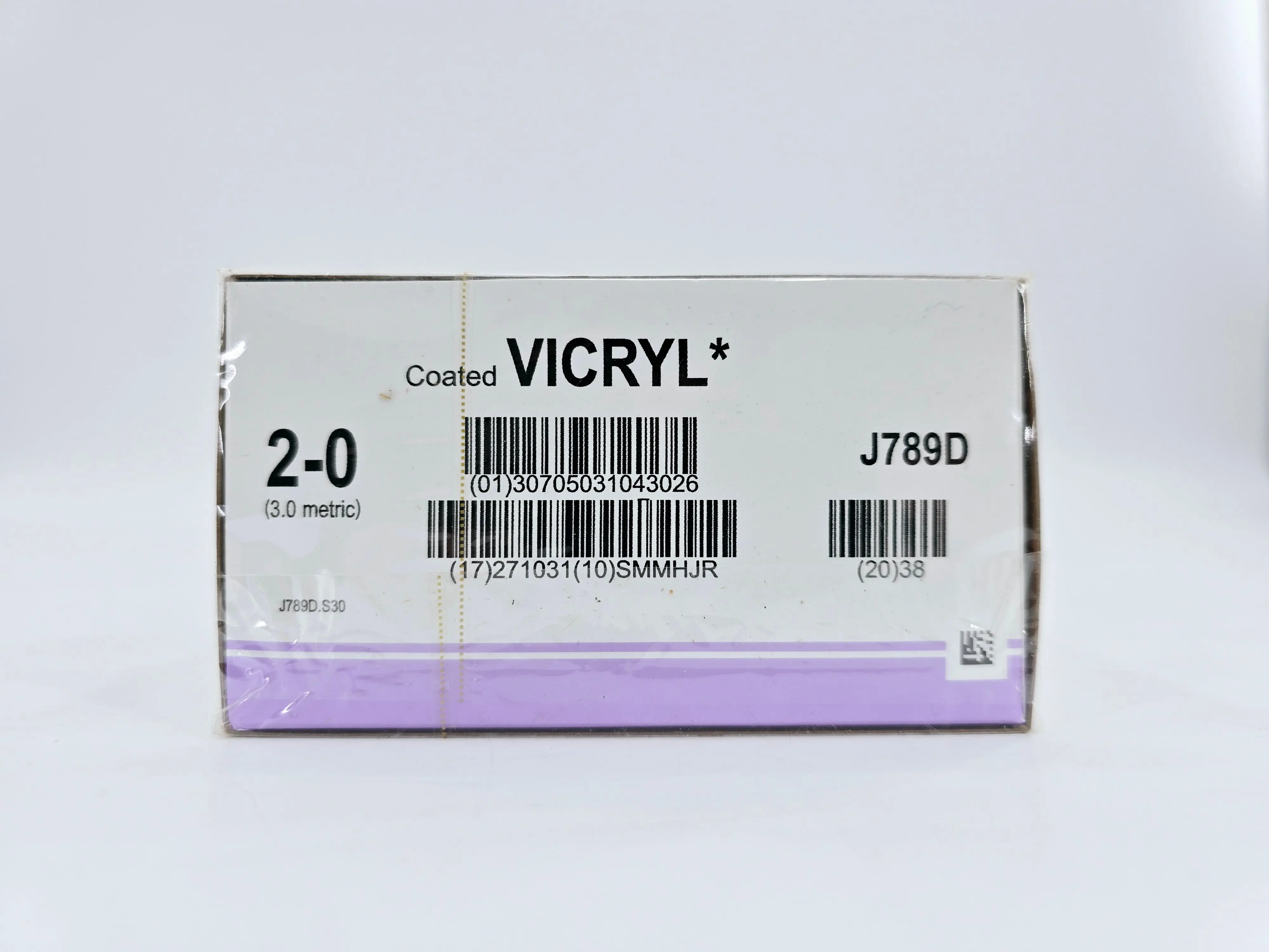 Ethicon J789D 2-0 Coated VICRYL Plus Violet 1X18" MO-6 Box of 12 - Image 2