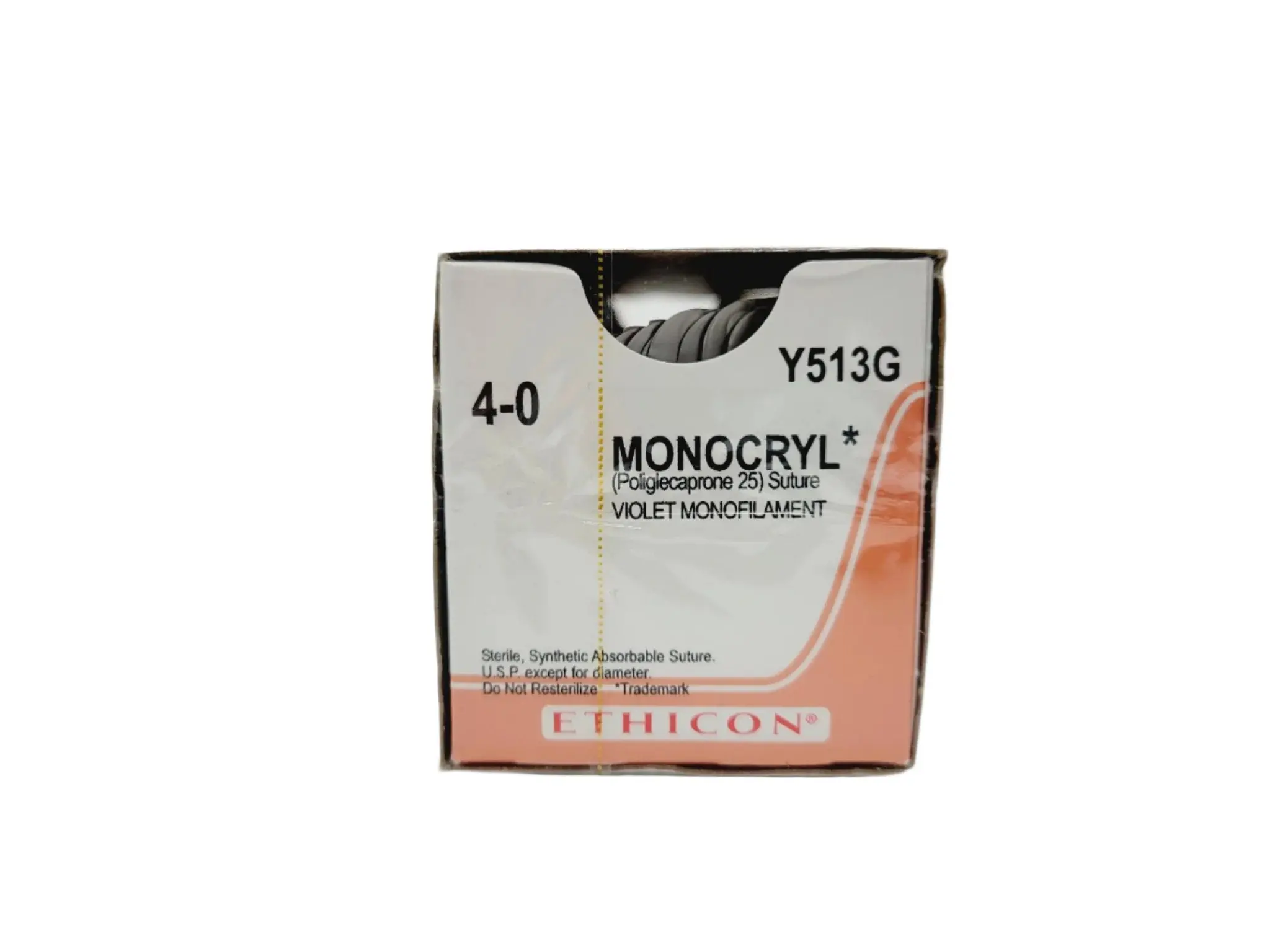 Ethicon Y513G 4-0 MONOCRYL VIOLET 1X18" PS-2, Box of 12