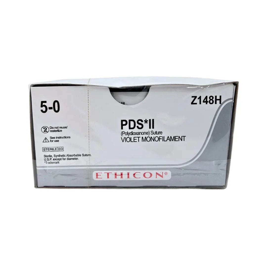 Ethicon Z148H 5-0 PDS II VIOLET 1X30 RB-2 DOUBLE ARMED Box of 36