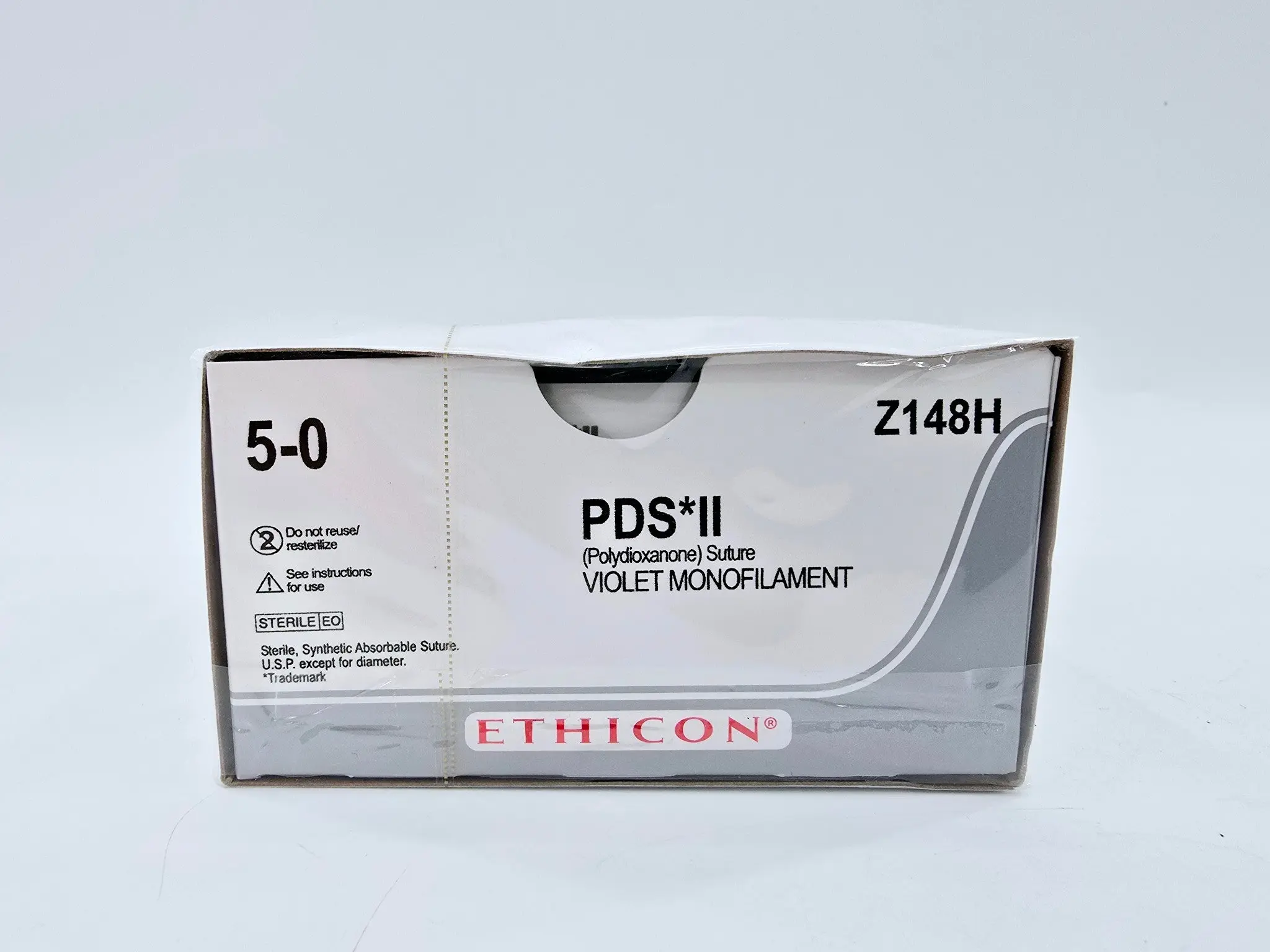 Ethicon Z148H 5-0 PDS II VIOLET 1X30 RB-2 DOUBLE ARMED Box of 36 - Image 2