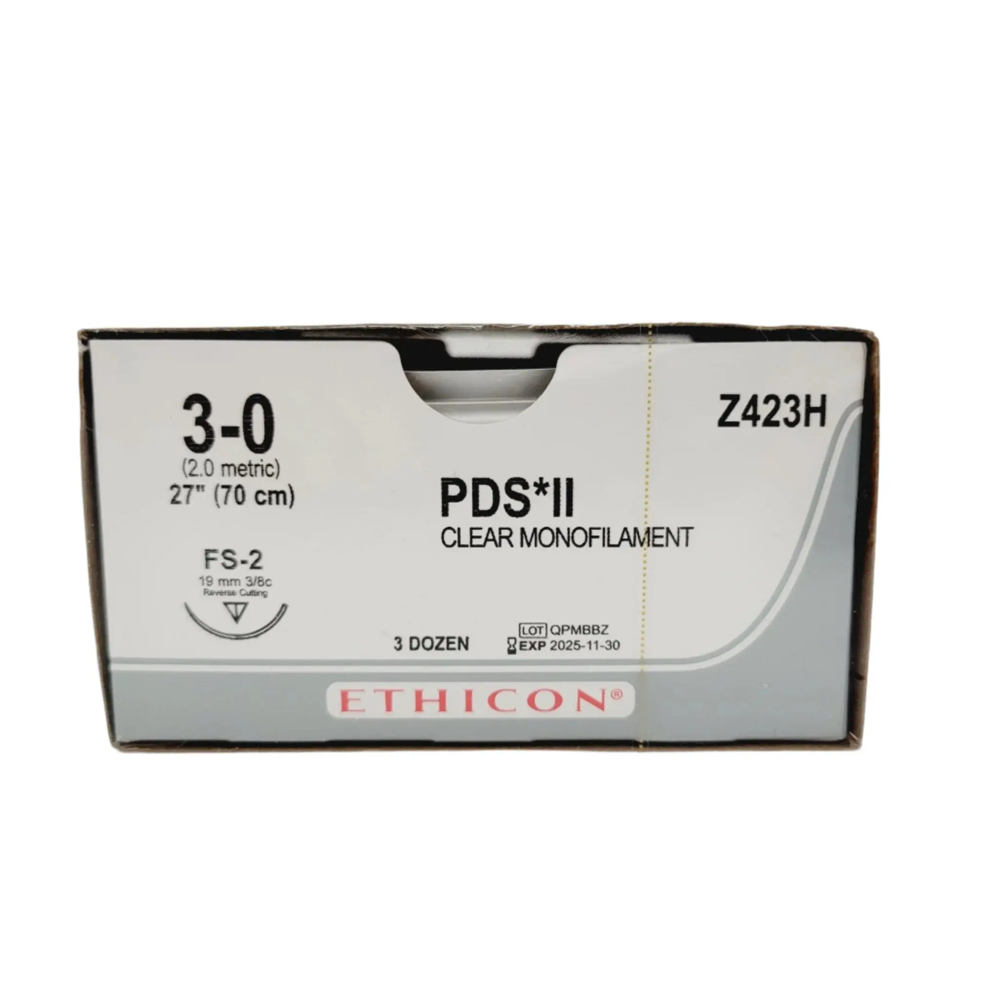 Ethicon Z423H 3-0 PDS II UNDYED 1X27" FS-2 Box of 36