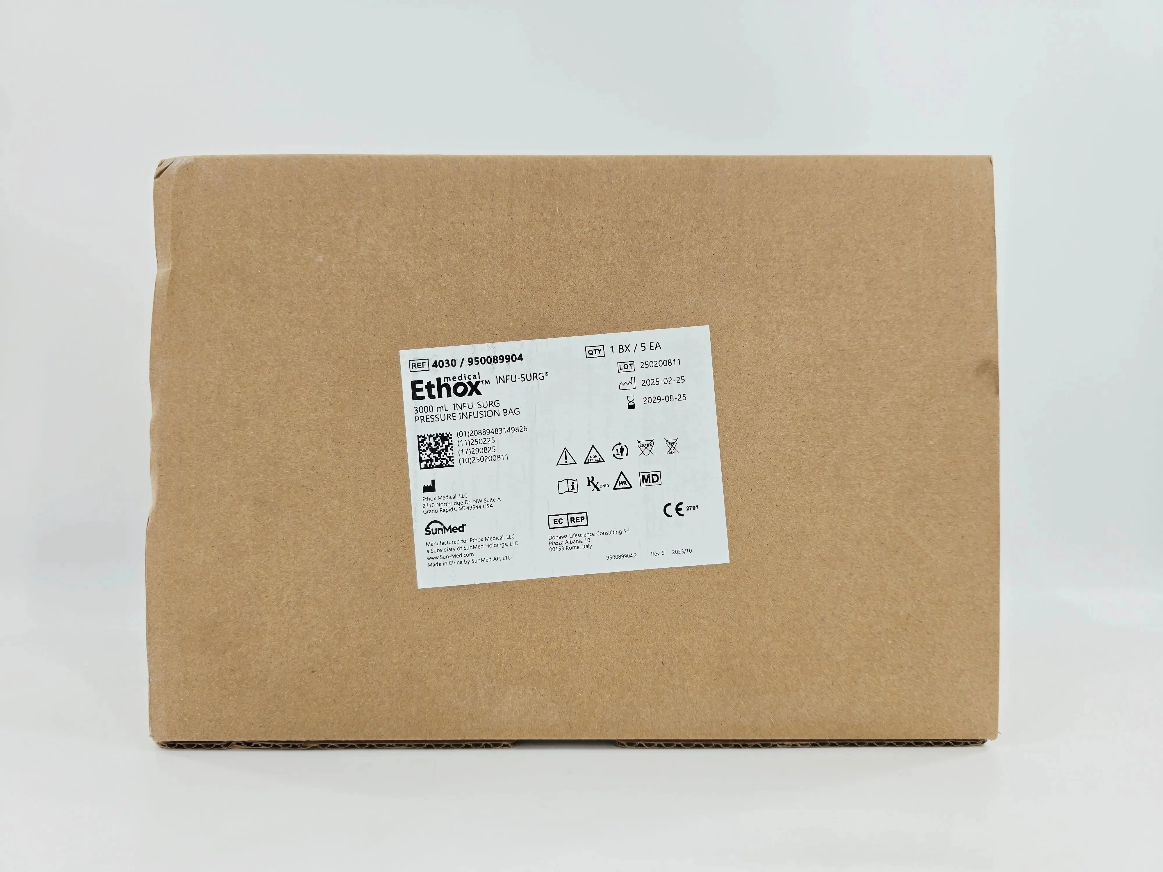 Ethox Medical 4030 / 950089904 3000mL Infu-Surg Pressure Infusion Bag BX/5 - Image 2