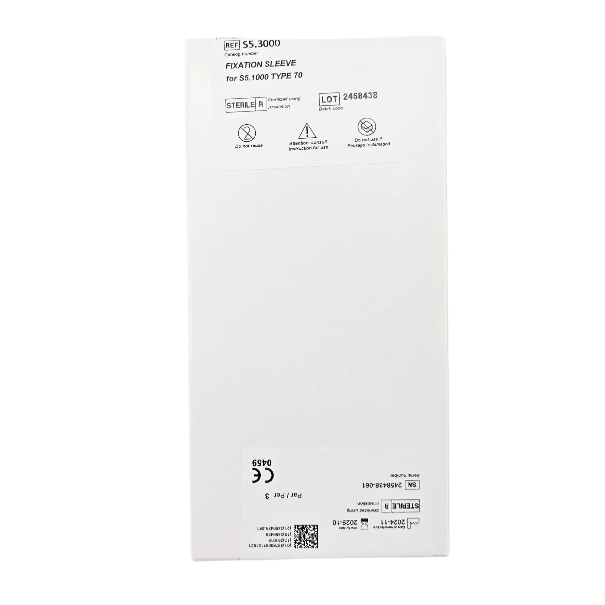 FCI S5.3000 Fixation Sleeve - 2mm Length, for Scleral Buckling Ophthalmic Surgery - Image 2