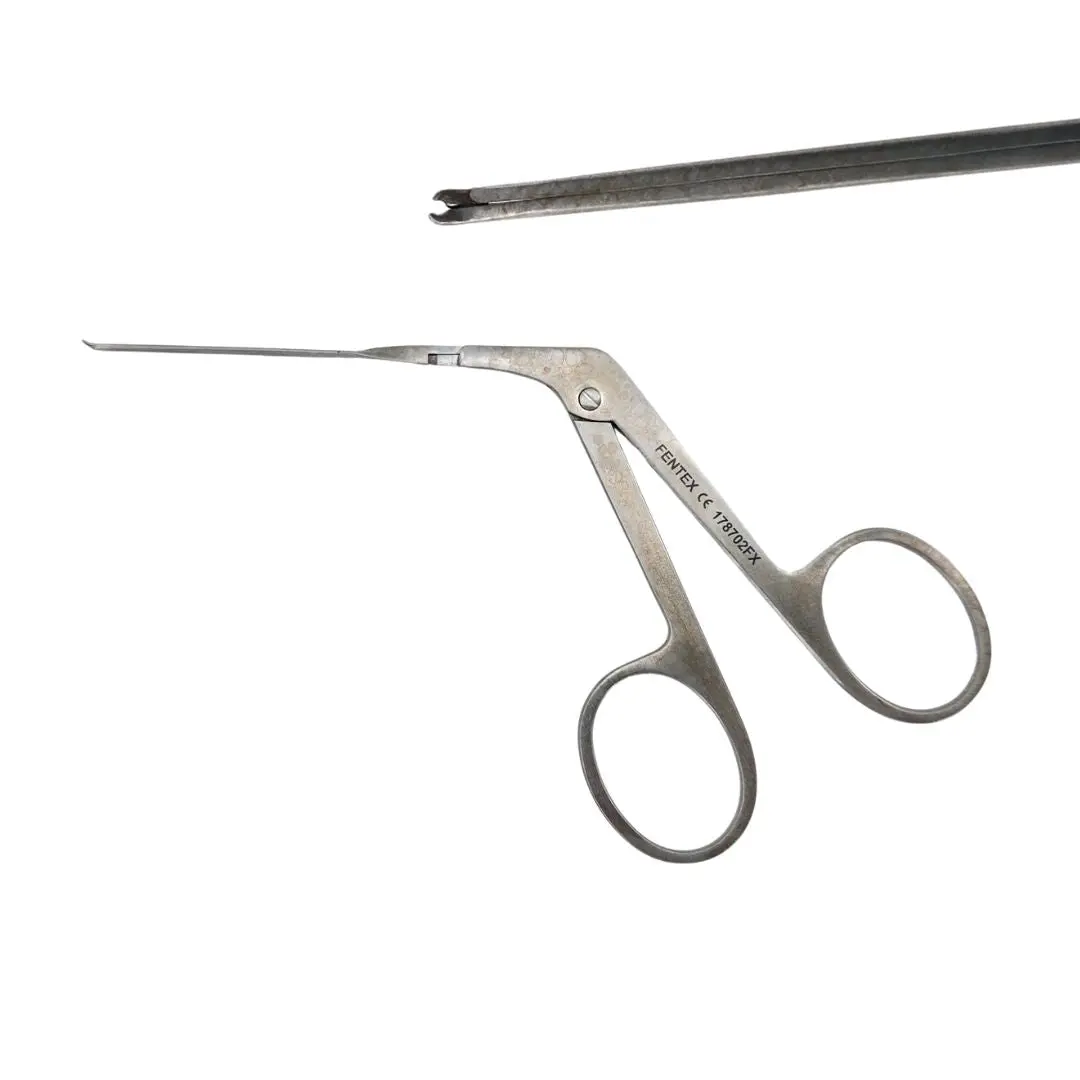 Fentex 178702FX Crurotomy Scissors Micro Cruved Right 1.5mm Blades ENT 5-1/8"