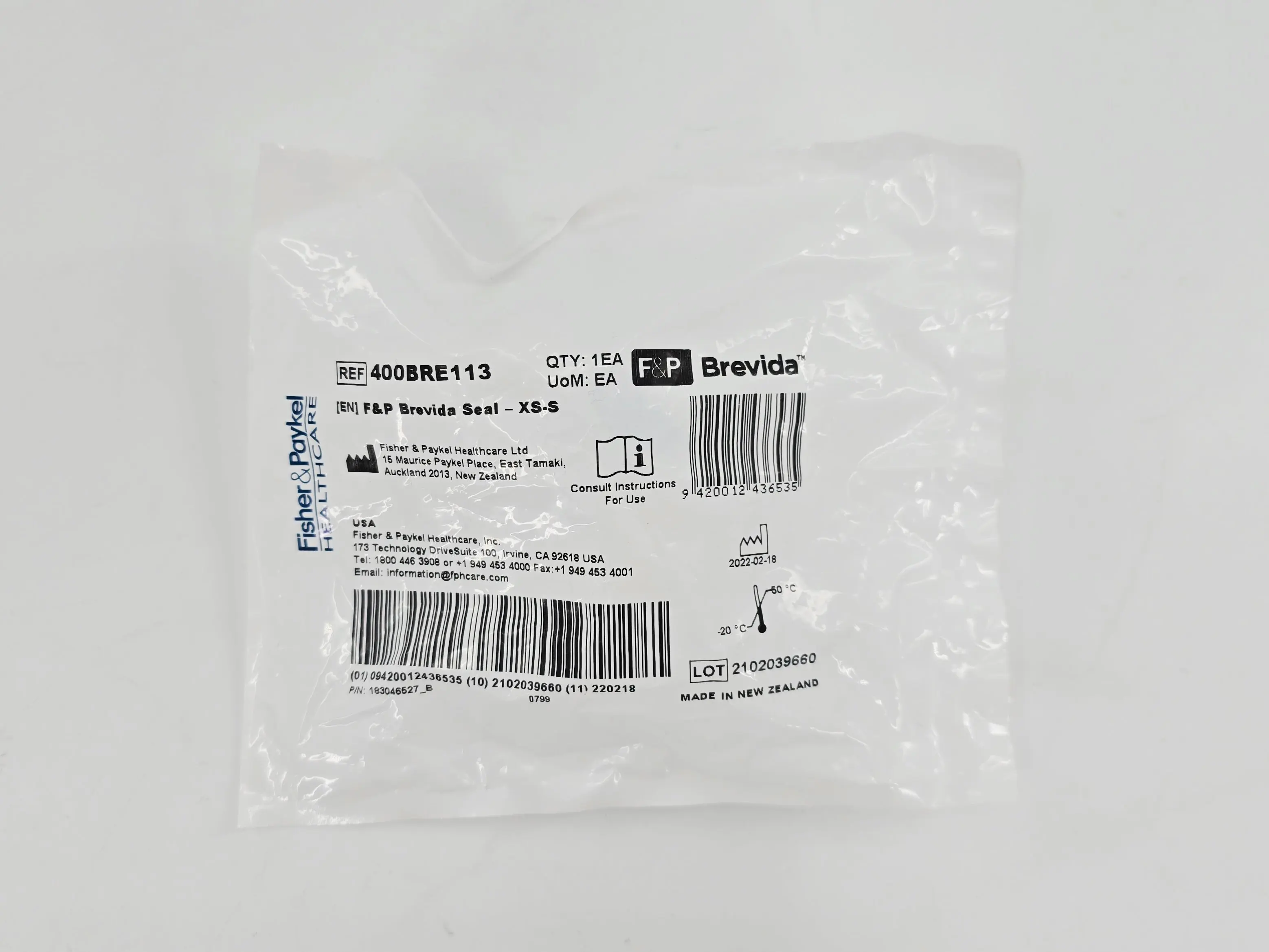 Fisher & Paykel 400BRE113 Brevida Nasal Pillow Mask AirPillow Seal XS-S - Image 2