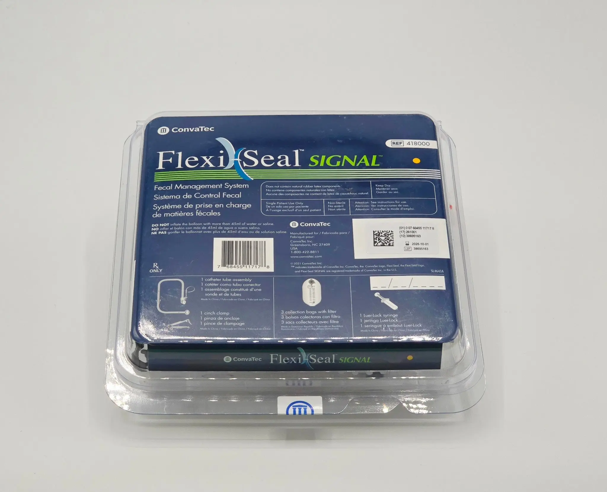 Flexi Seal Signal 418000 Fecal Mgt System Kit With 3 Bags Charcoal Filter NEW - Image 3