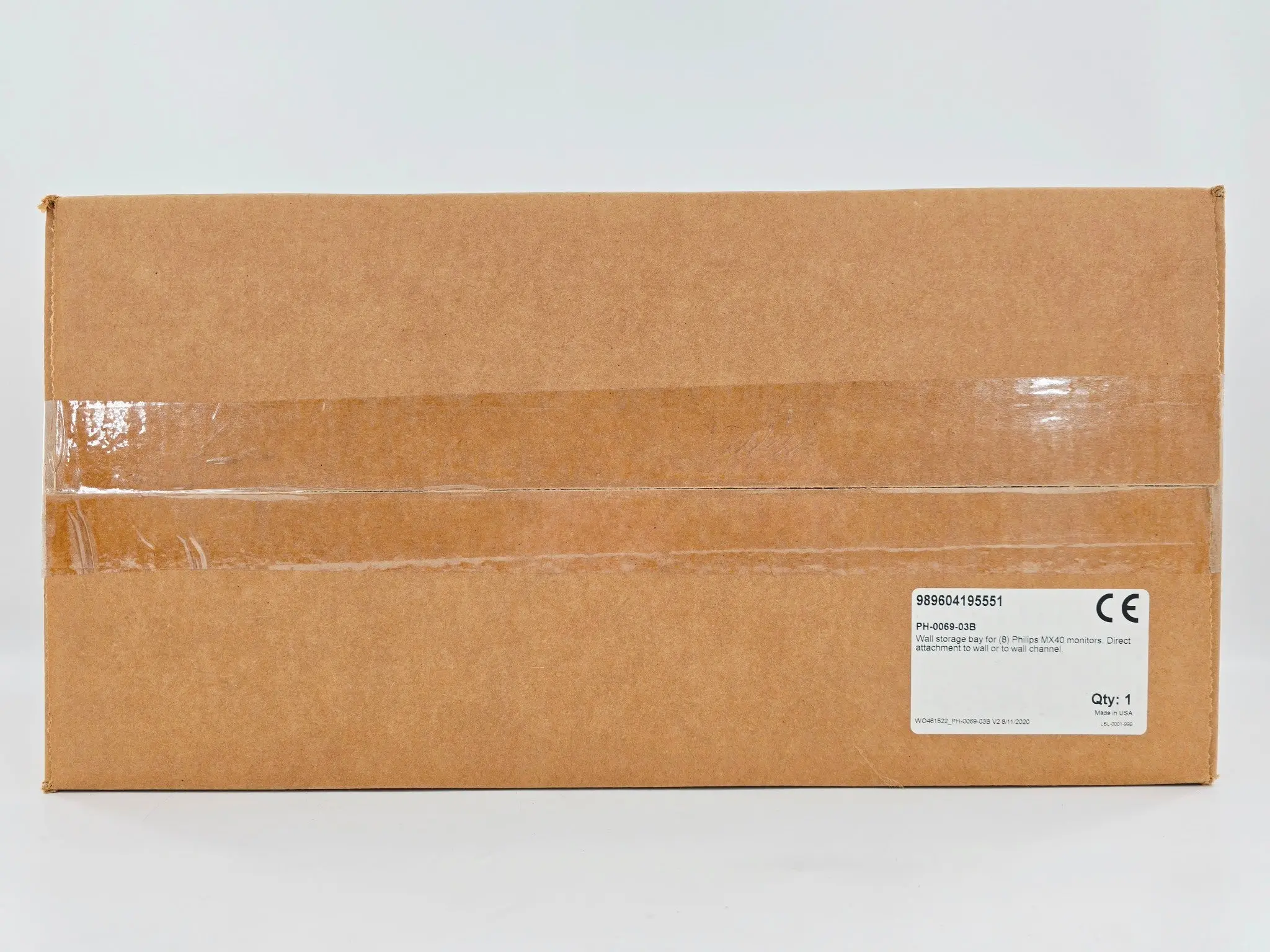 GCX PH-0069-03B Philips MX40/ Telemetry Device Wall Mount Storage Bay 8 Devices - Image 2