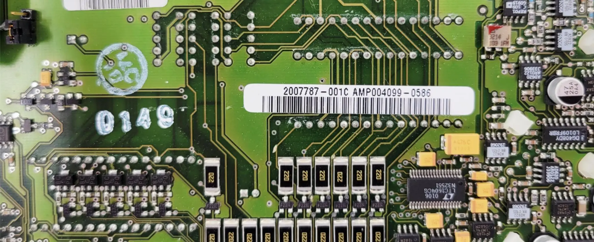 GE 2007787-001C Main Circuit PCB Assembly Board from Dinamap Pro 200 - Image 3