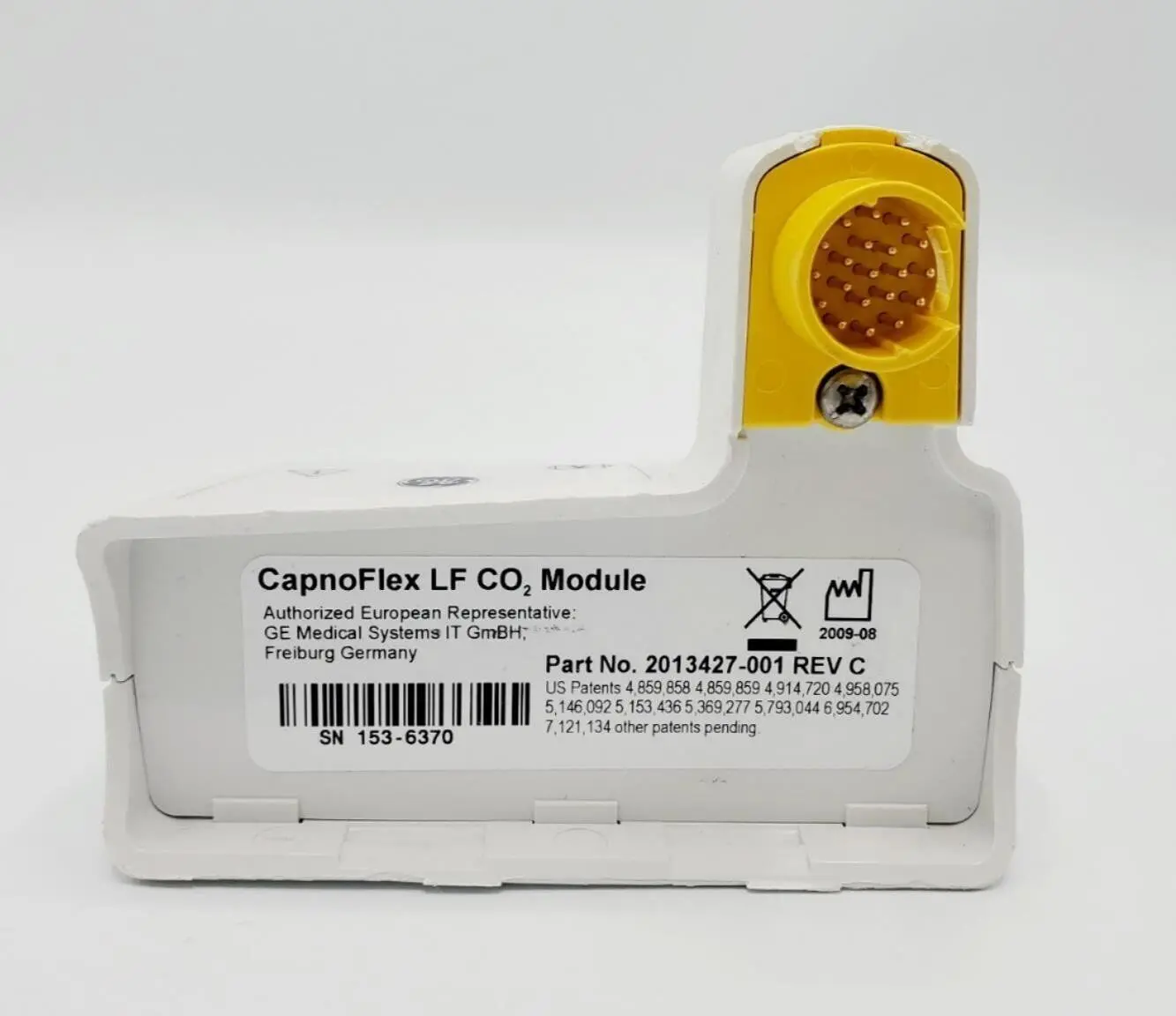 GE 2013427-001 Rev C CapnoFlex LF CO2 Module - Image 3