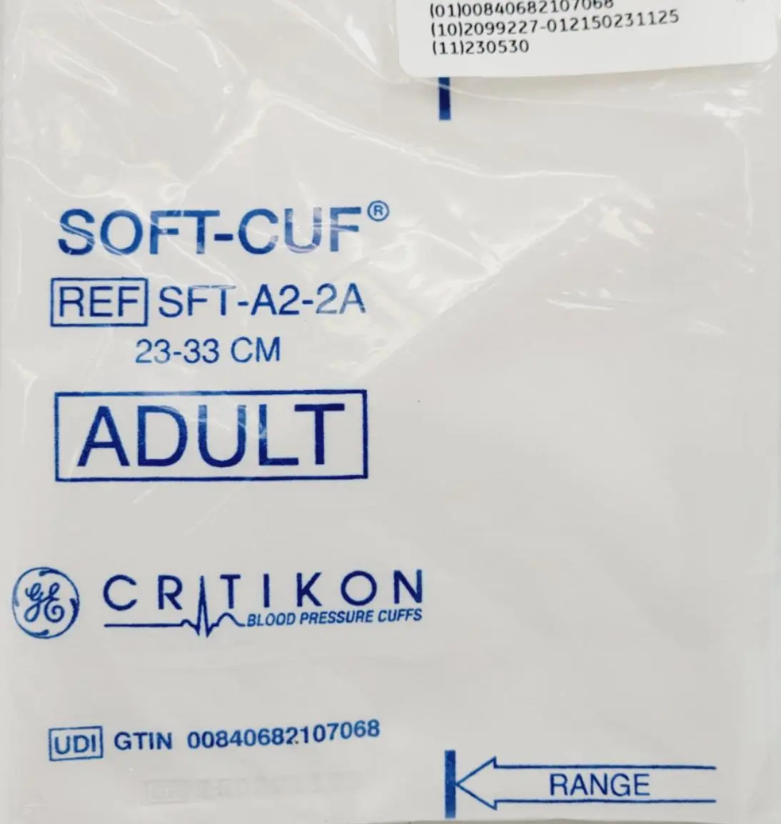 GE 2059303-001 Assorted Pack Soft Cuff (5) Small (10) Adult (5) LG Adult 20BX - Image 4
