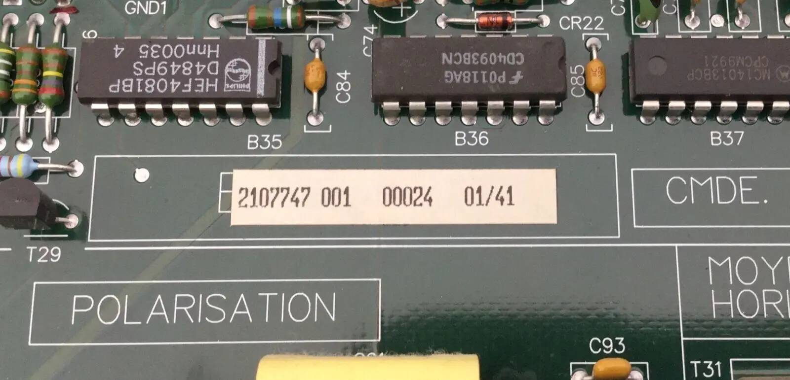 GE 2107747-001 Senographe 2000D DMR+ Generator Command Board - Image 3
