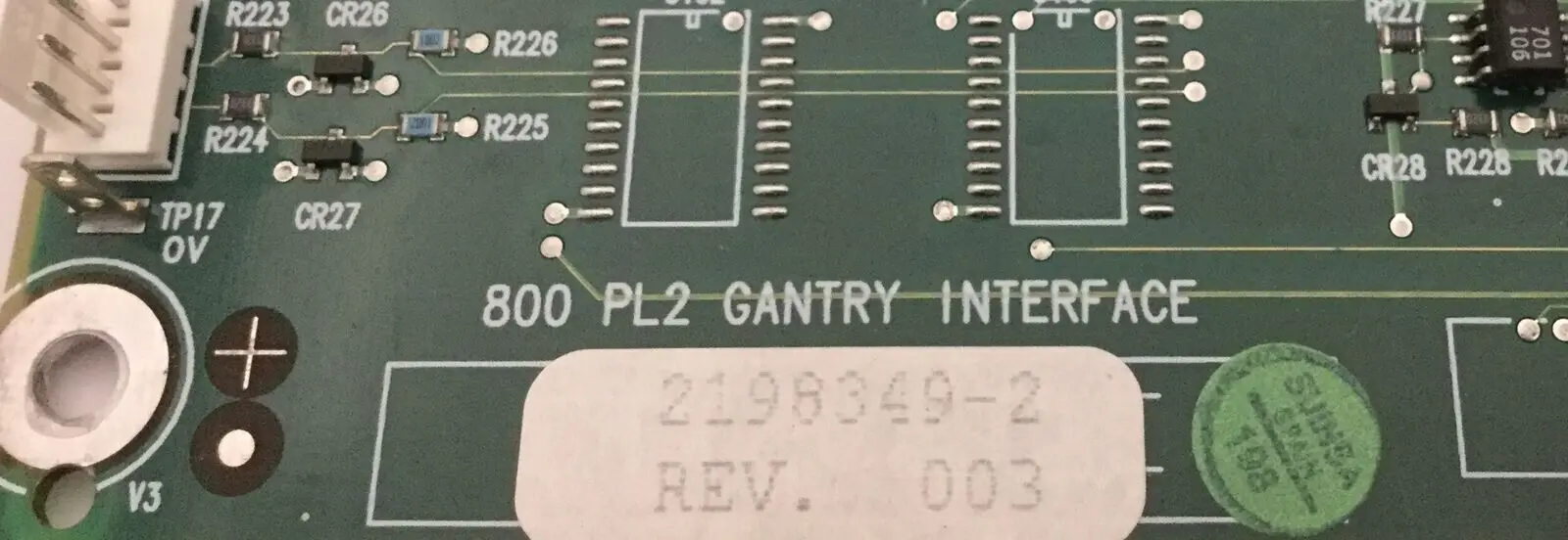 GE 2198349-2 Rev 003 Senographe 2000D 800 PL21 Gantry Interface Board - Image 3