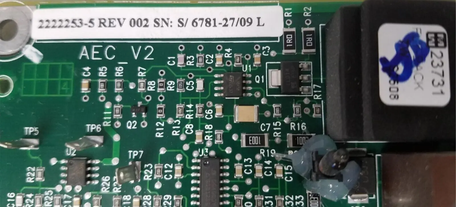 GE 2222253-5 Rev 002 Proteus XR/A System Cabinet 65KW AEC V2 Board - Image 3