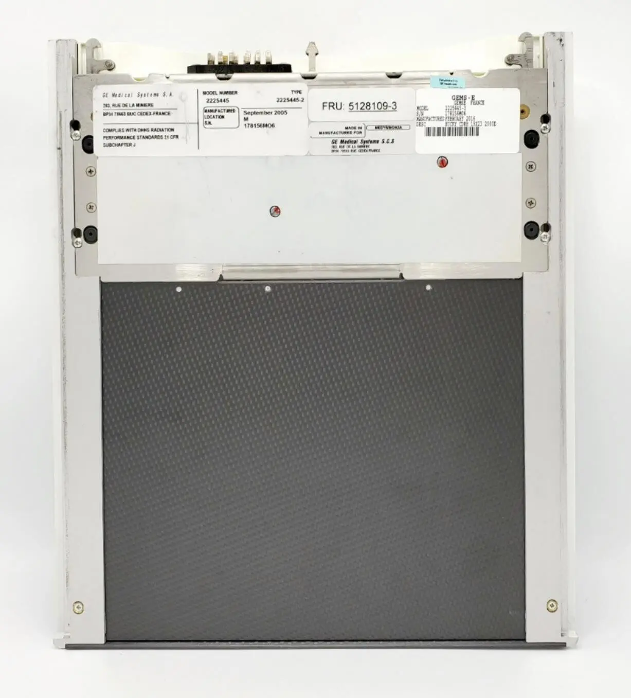 GE 2225445-3 Senographe 2000D Bucky Tray/Grid Assembly CDRH 19X23 - Image 3