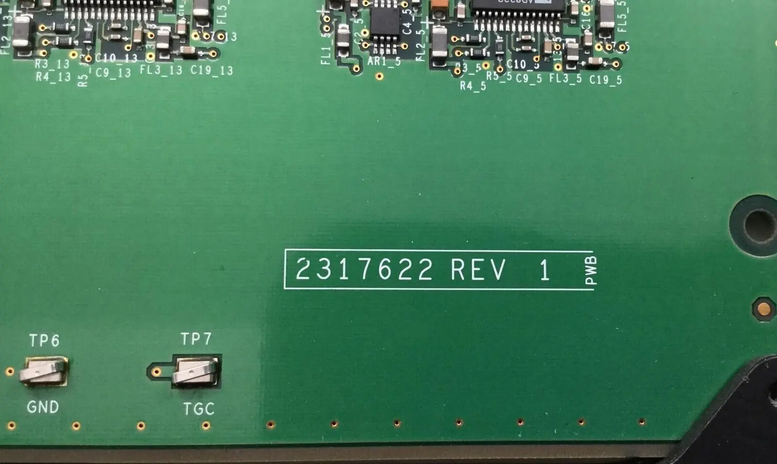 GE 2317622 Rev 1 Logiq 9 Ultrasound RFAMP2 Assembly Board - Image 3