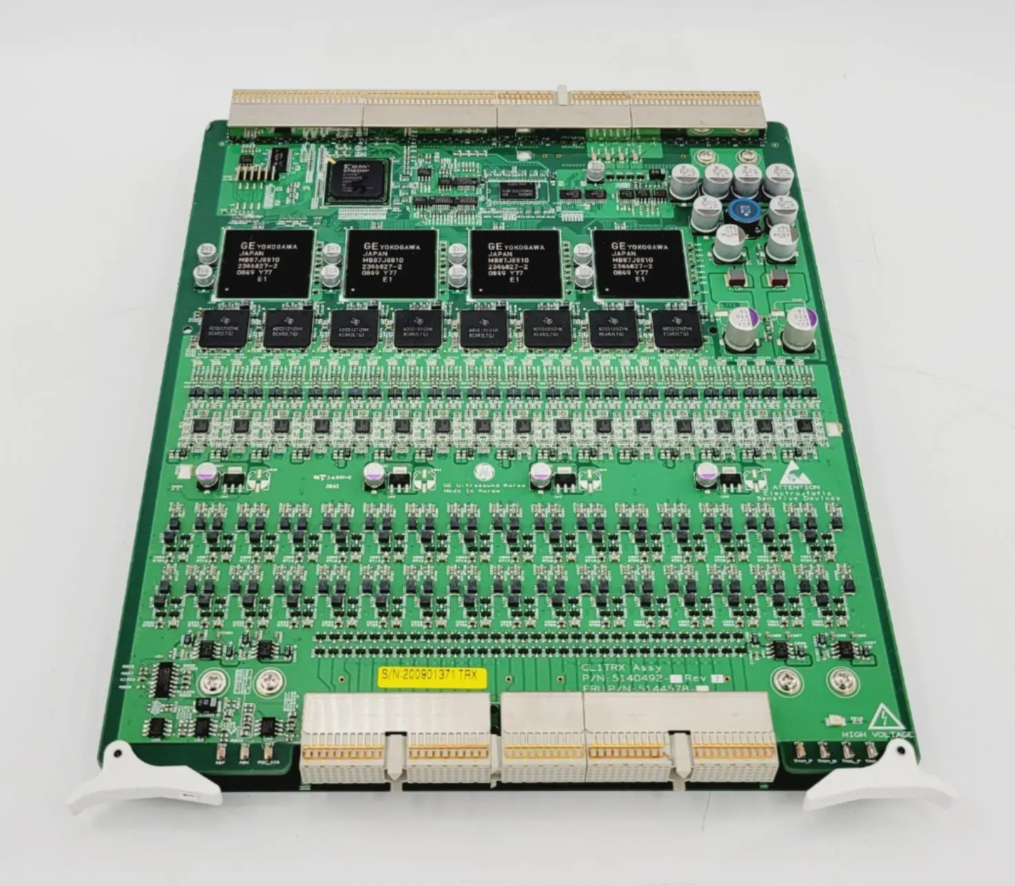 GE 5140492 Rev 2 Ultrasound CL1TRX Assembly Board - Image 4
