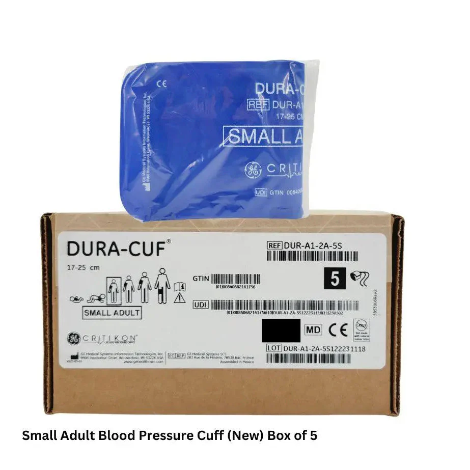 GE Medical Critikon DUR-A1-2A-5S Small Adult Blood Pressure Cuff (New) Box of 5