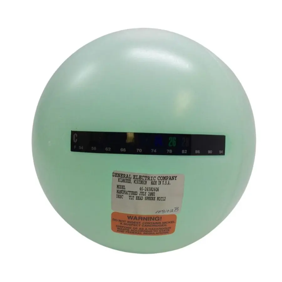 GE MRI Phantom 46-287900G3 with 46-265826G6 TLT Head Sphere w/ Head SNR