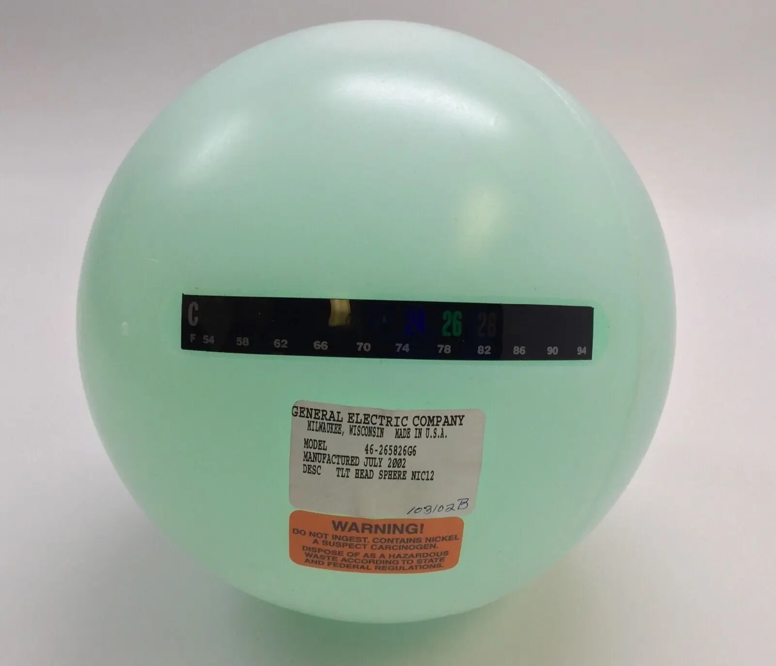 GE MRI Phantom 46-287900G3 with 46-265826G6 TLT Head Sphere w/ Head SNR - Image 4