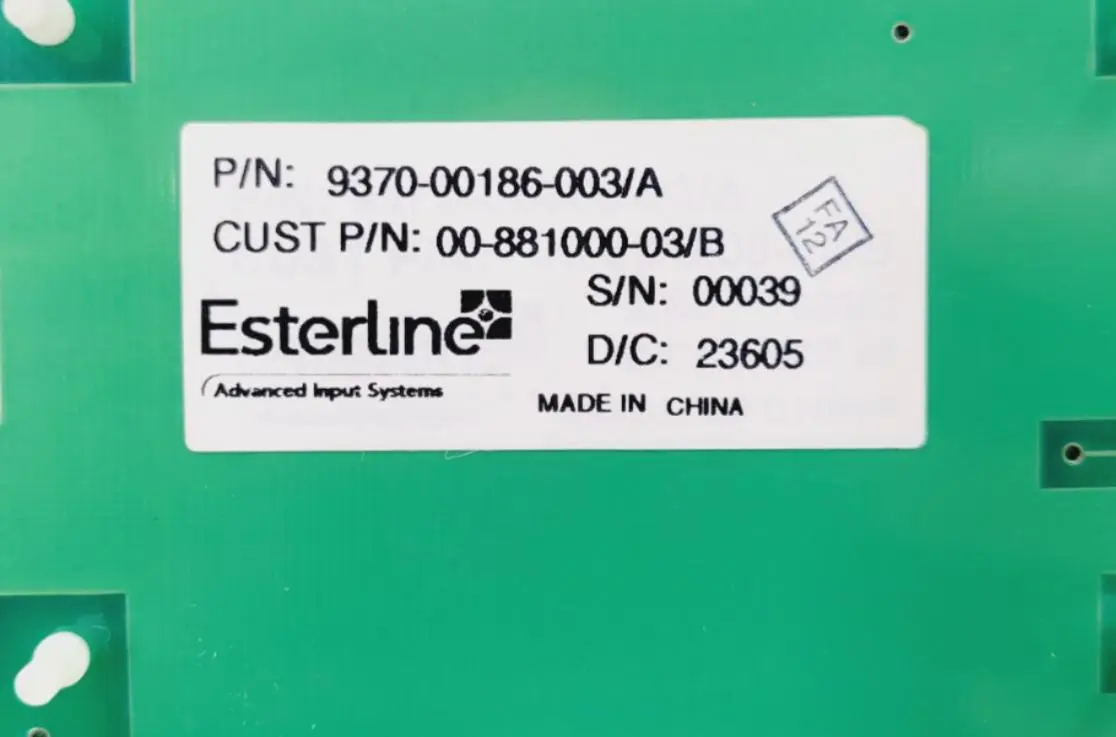 GE OEC 6800 ESP Cart 9370-00186-003 Panel Assy Control 00-879280-03 Rev H - Image 4