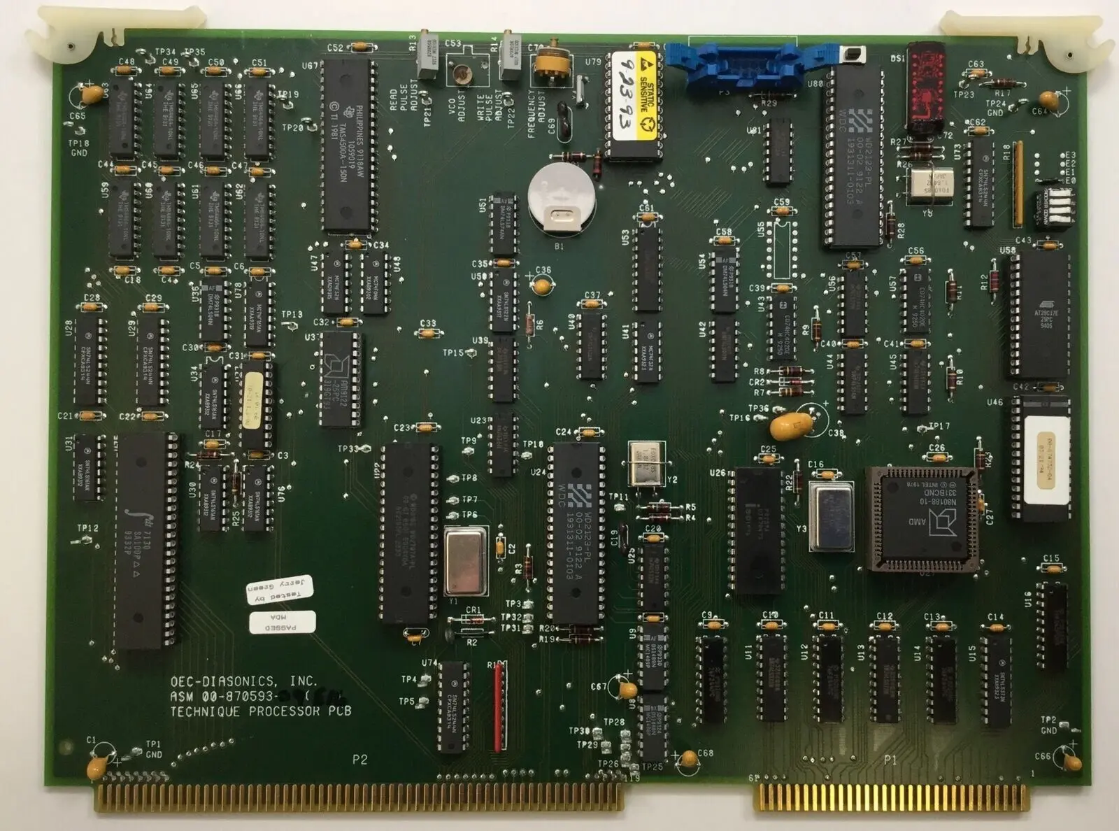 GE OEC 9400 C Arm 00-870593 Technique Processor Board PCB - Image 2