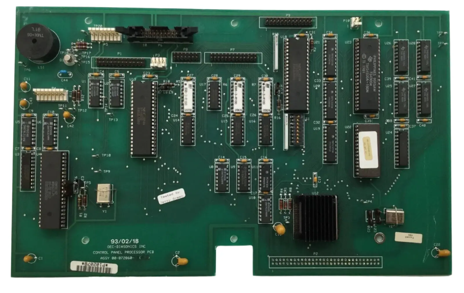 GE OEC 9400 C Arm 00-872860 Control Panel Processor PCB