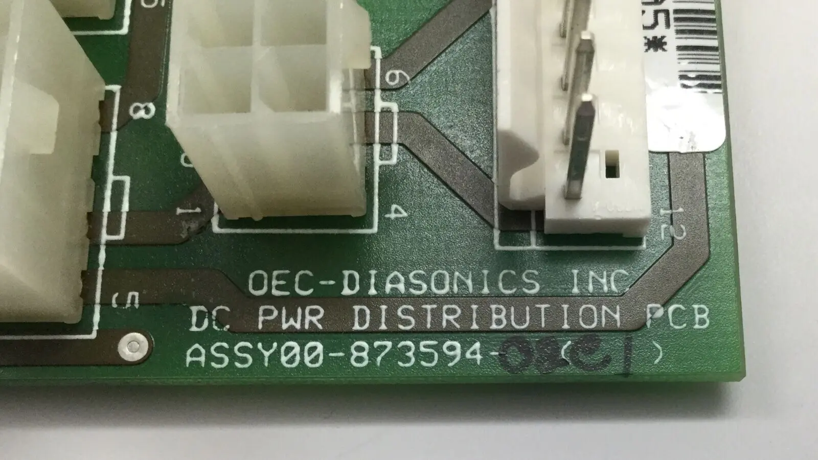 GE OEC 9400 C Arm 00-873594-02 DC Power Distribution PCB - Image 3