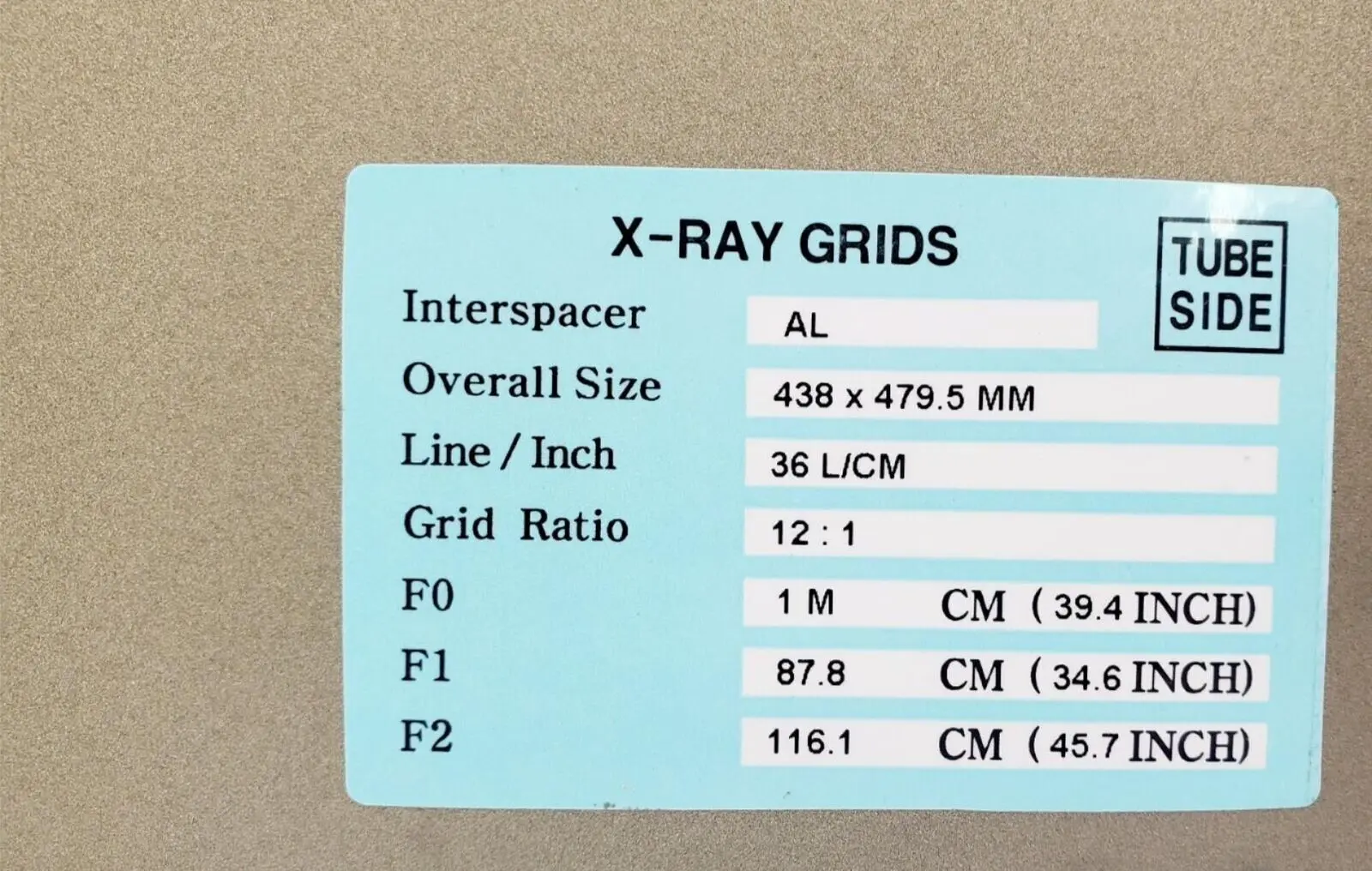 GE Proteus Radiographic X Ray Grid 438 x 479.5mm - Image 3