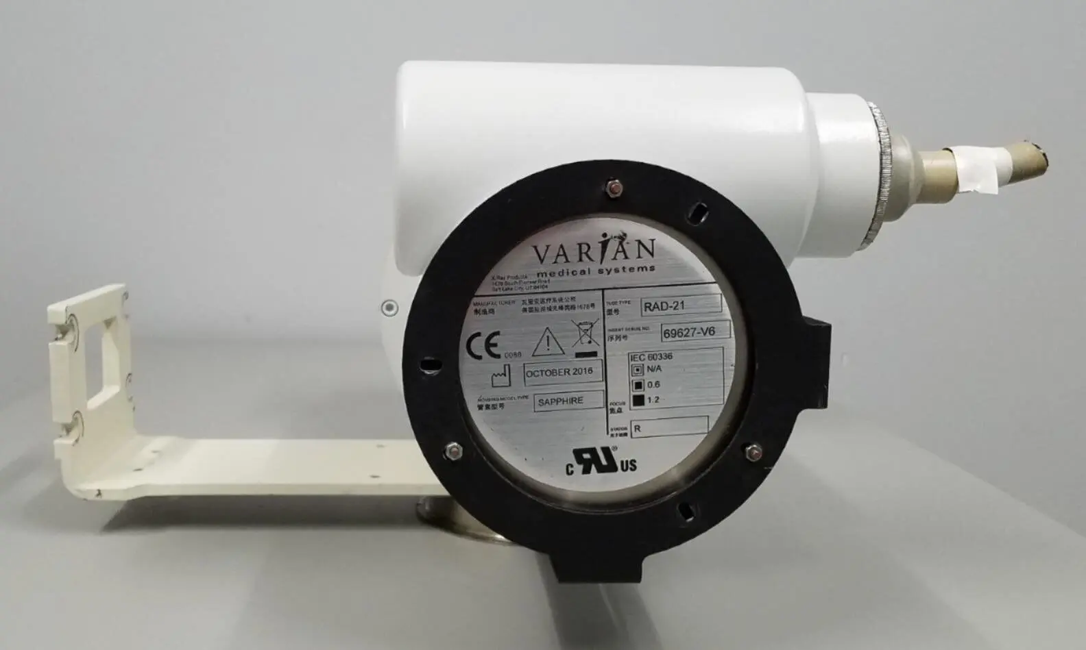 GE RAD-21 Proteus XR/A Rad Room Varian Sapphire X-Ray Tube - Image 3