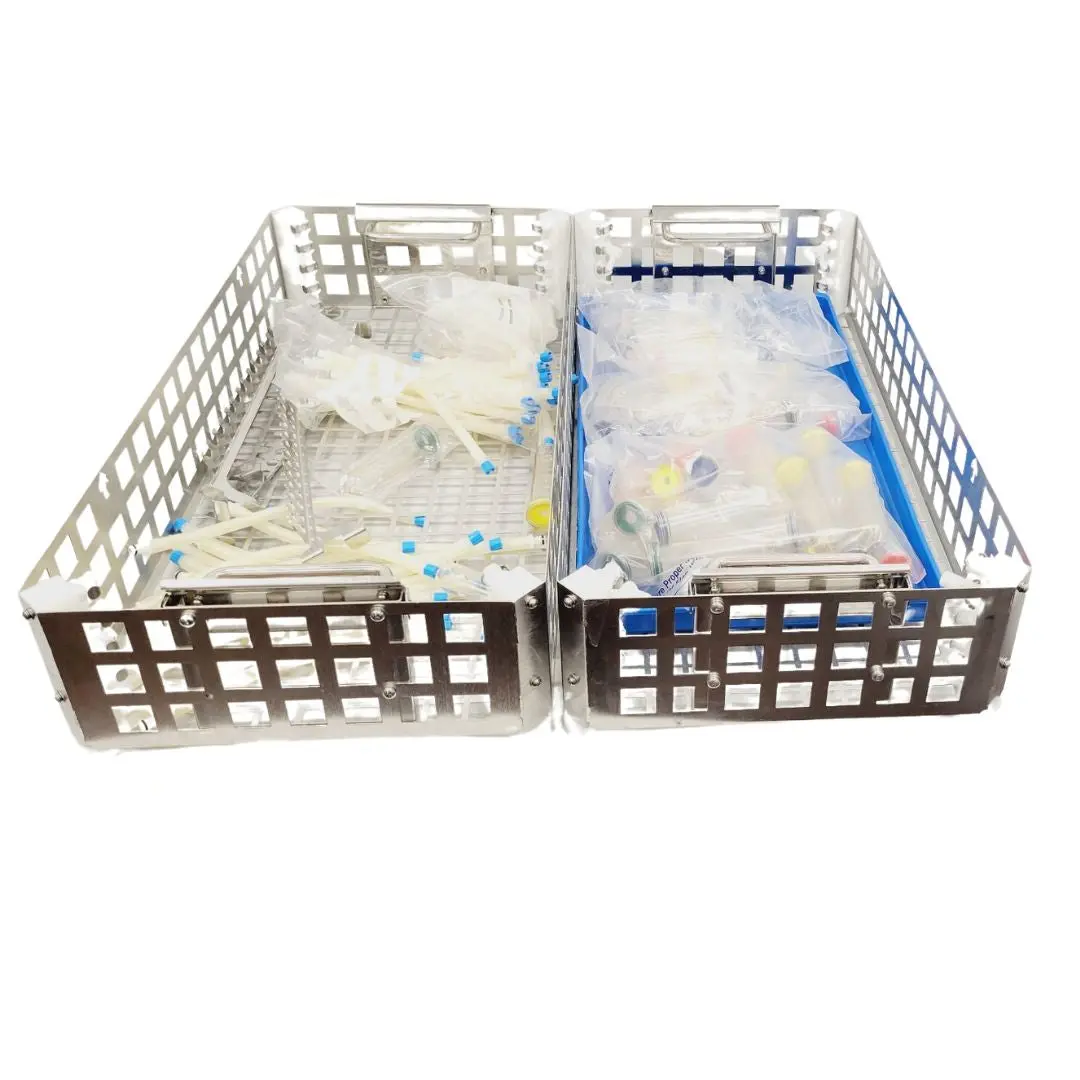 Getinge Endoscopy Racks w/ Accessories 27-1/4" x 6 Lot of 2