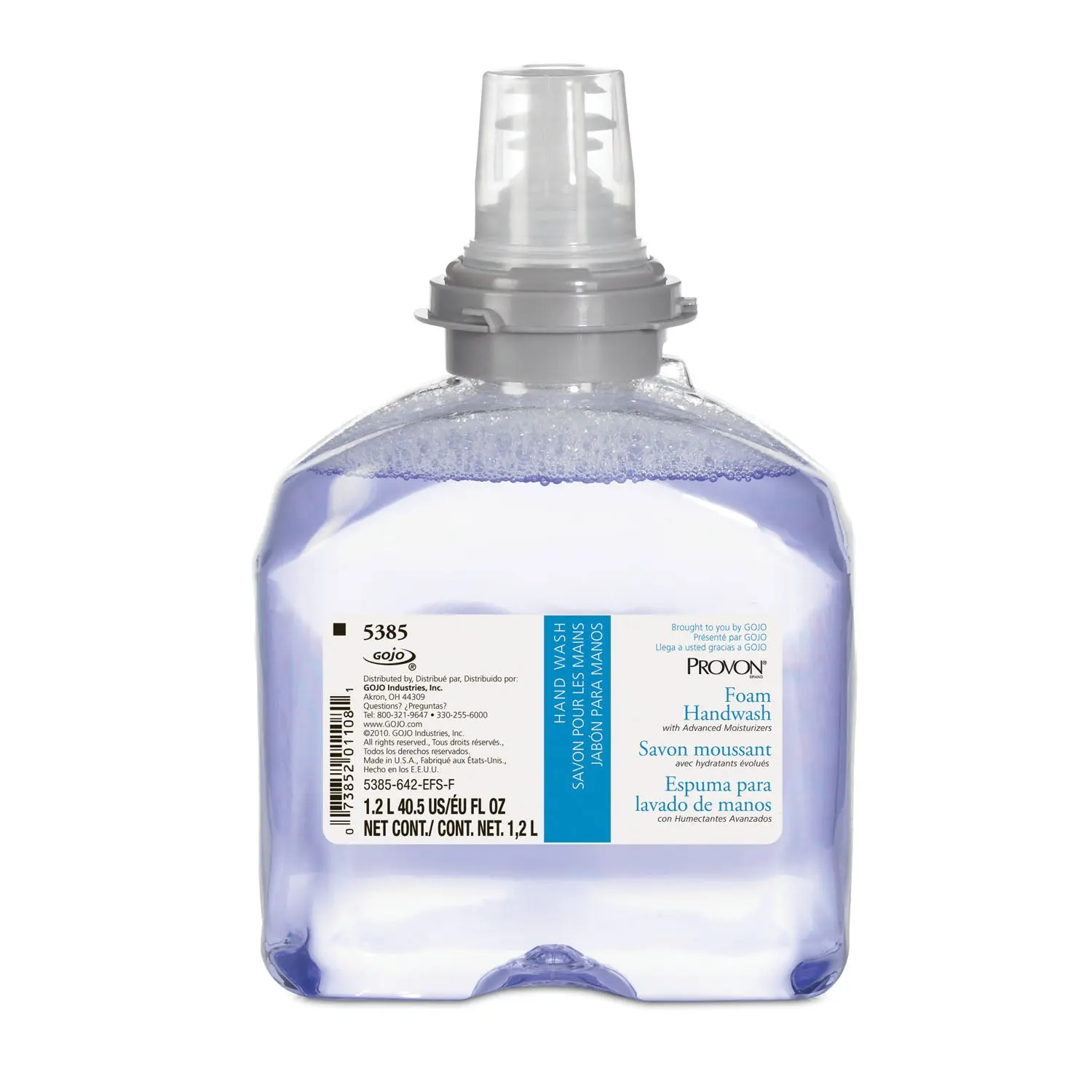 GOJO 5385-02 PROVON FOAMING HANDWASH PROVON Foaming Handwash with Advanced Moisturizers, 1200mL TFX, 2/cs