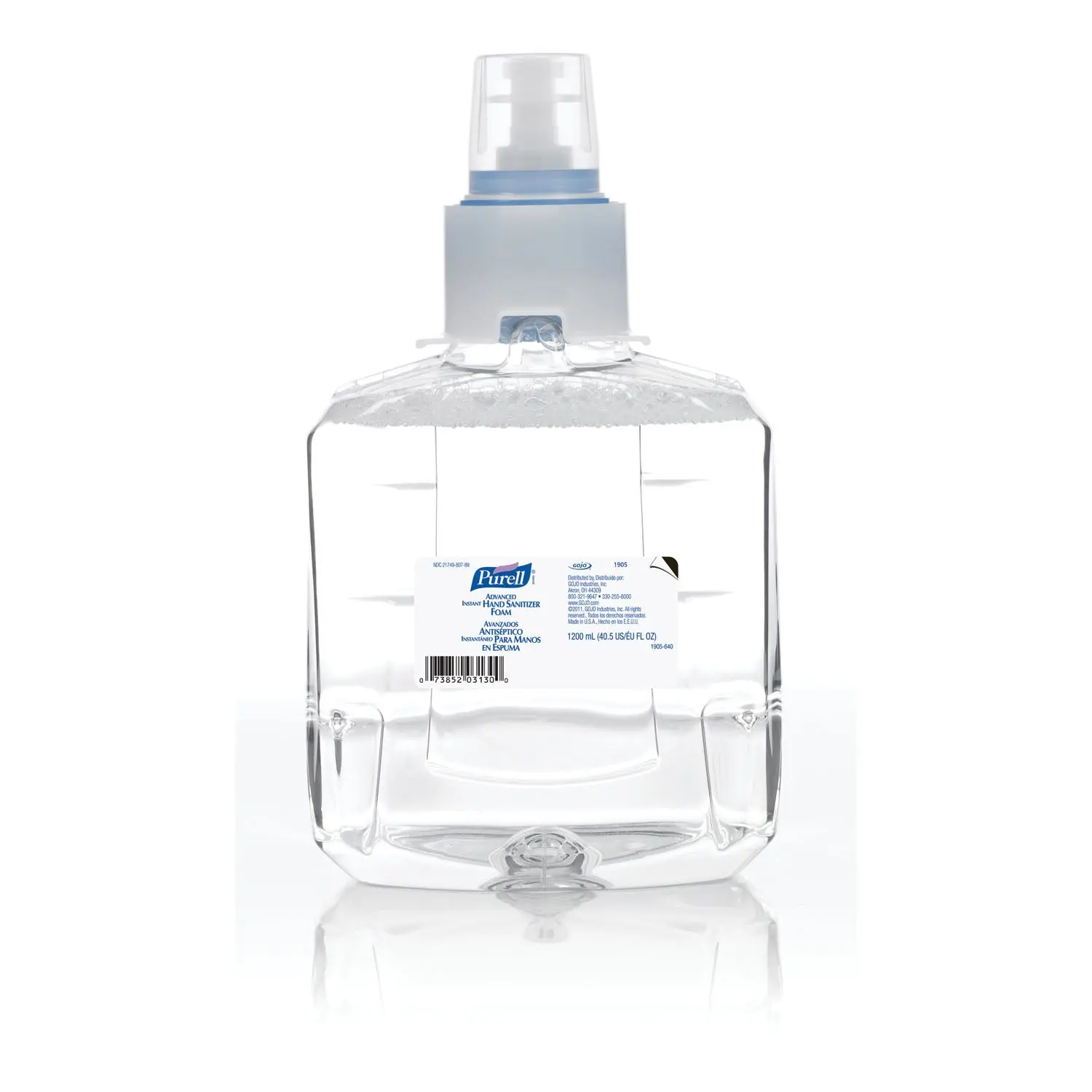 GOJO 1905-02 PURELL LTX-12 ADVANCED INSTANT HAND SANITIZER LTX Instant Foam Hand Sanitizer, 1200mL, 2/cs (252 cs/plt) (091209)