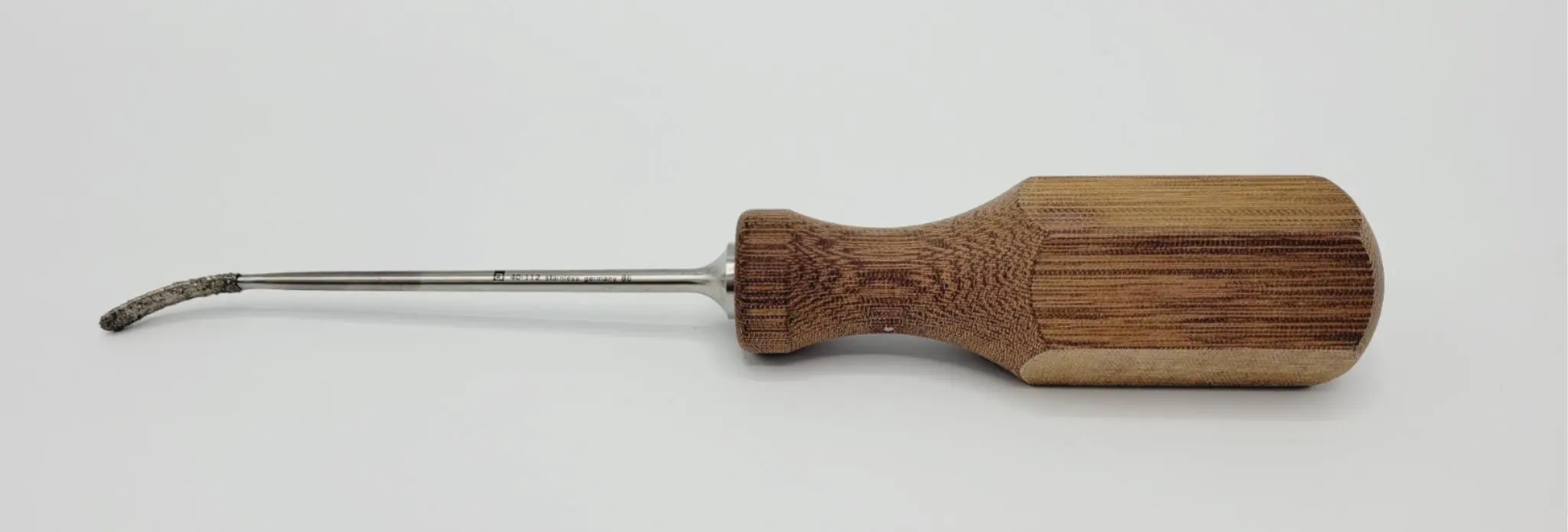 Gore 40-112 Diamond Rasp Curved Wood Handle 25mm Orthopedic 8-3/4" - Image 4