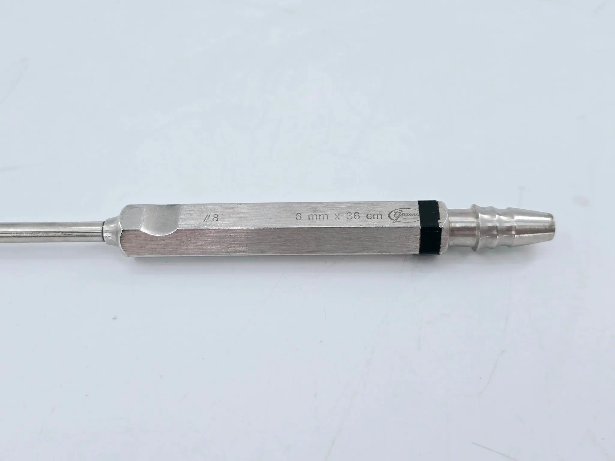 Grams #8 6mm x 36cm Angled Tip Large Handle Liposuction Cannula 19" - Image 3