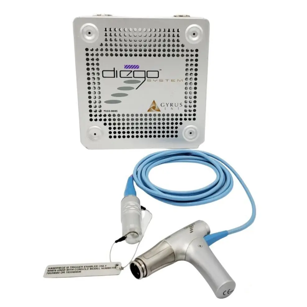 Gyrus 70339001 Diego System ENT Shaver Handpiece and Sterilization Case 7033-8005