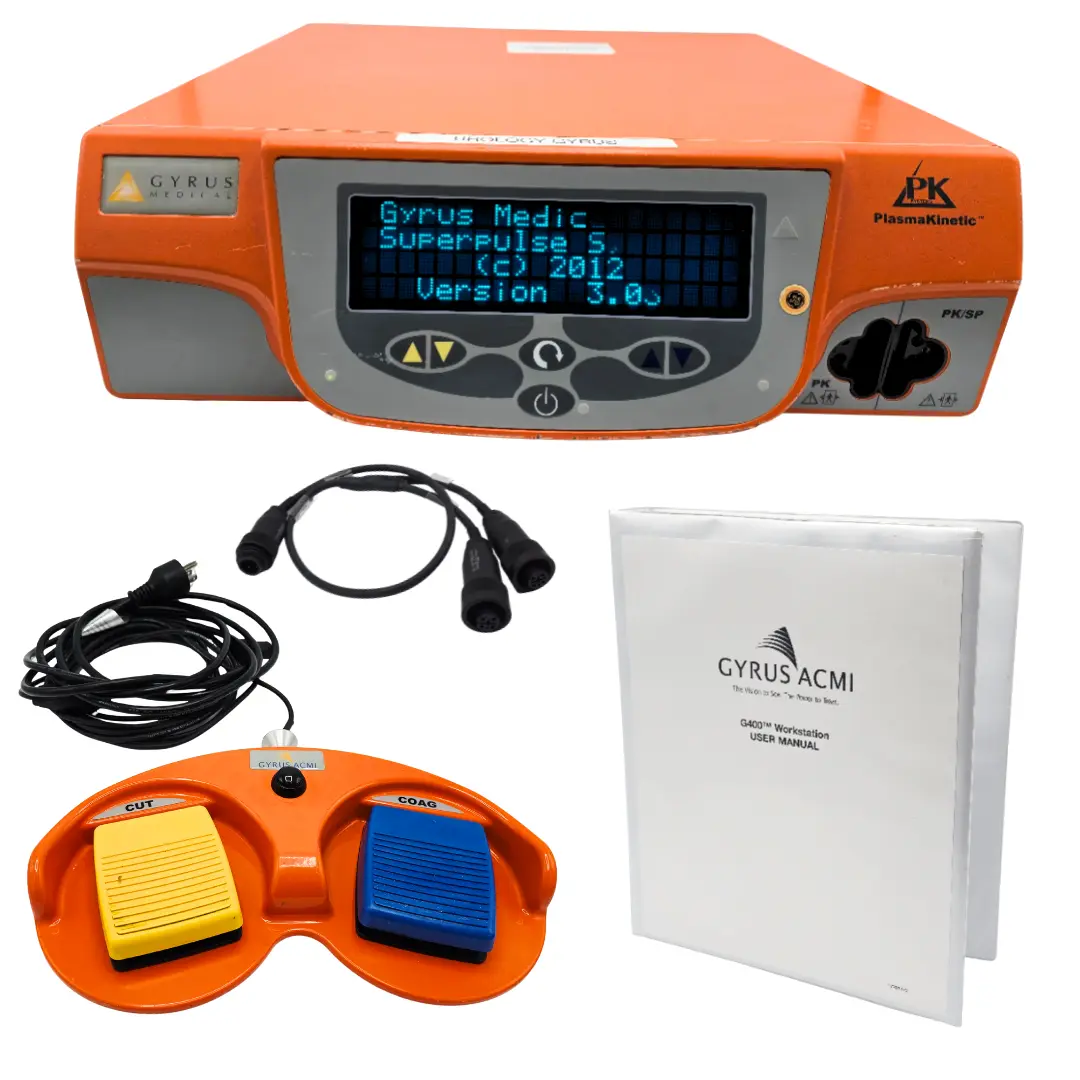 Gyrus ACMI 744000 PK SuperPulse Generator v3.03 w/ Foot Pedal USED