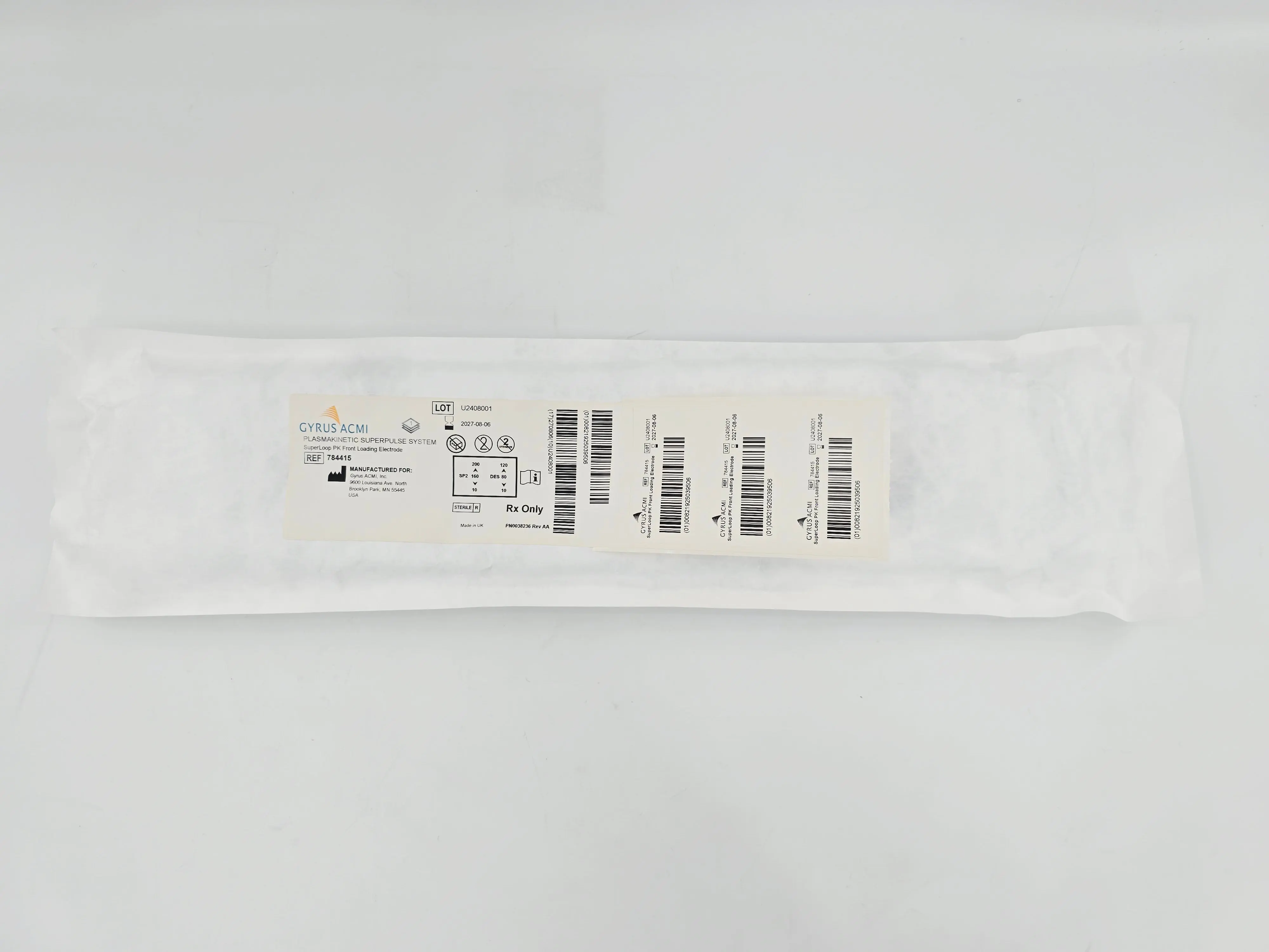 Gyrus ACMI 784415 Plasmakinetic Superpulse System SuperLoop PK Front Loading Electrode BX/1 (OPEN BOX) - Image 2