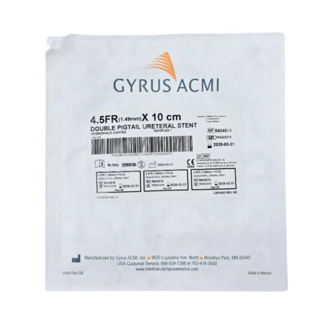 Gyrus ACMI 5604510 Double Pigtail Ureteral Stent 4.5Fr. x 10cm