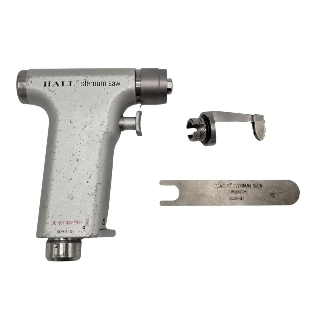 Hall 5059-05 Sternum Saw Handpiece w/ 5059-06 Sternum Guard & 5059-07 Wrench