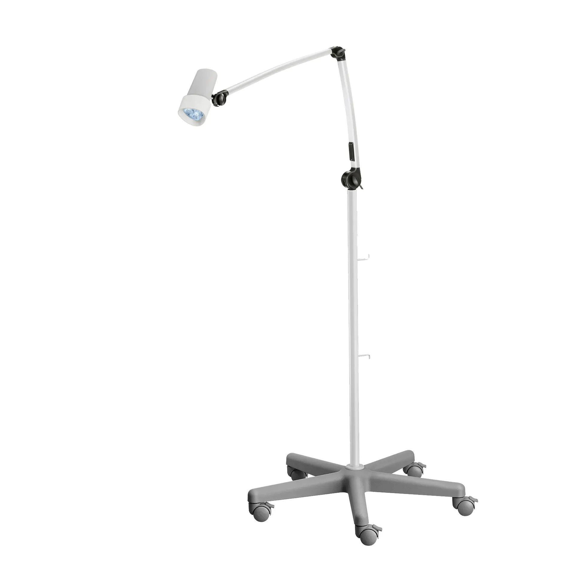 Waldmann HALUX N30-1 P F1 Exam Light, 8W, 4400K, 16MM PIN, Articulating Arm, Dimmable, Roller Stand