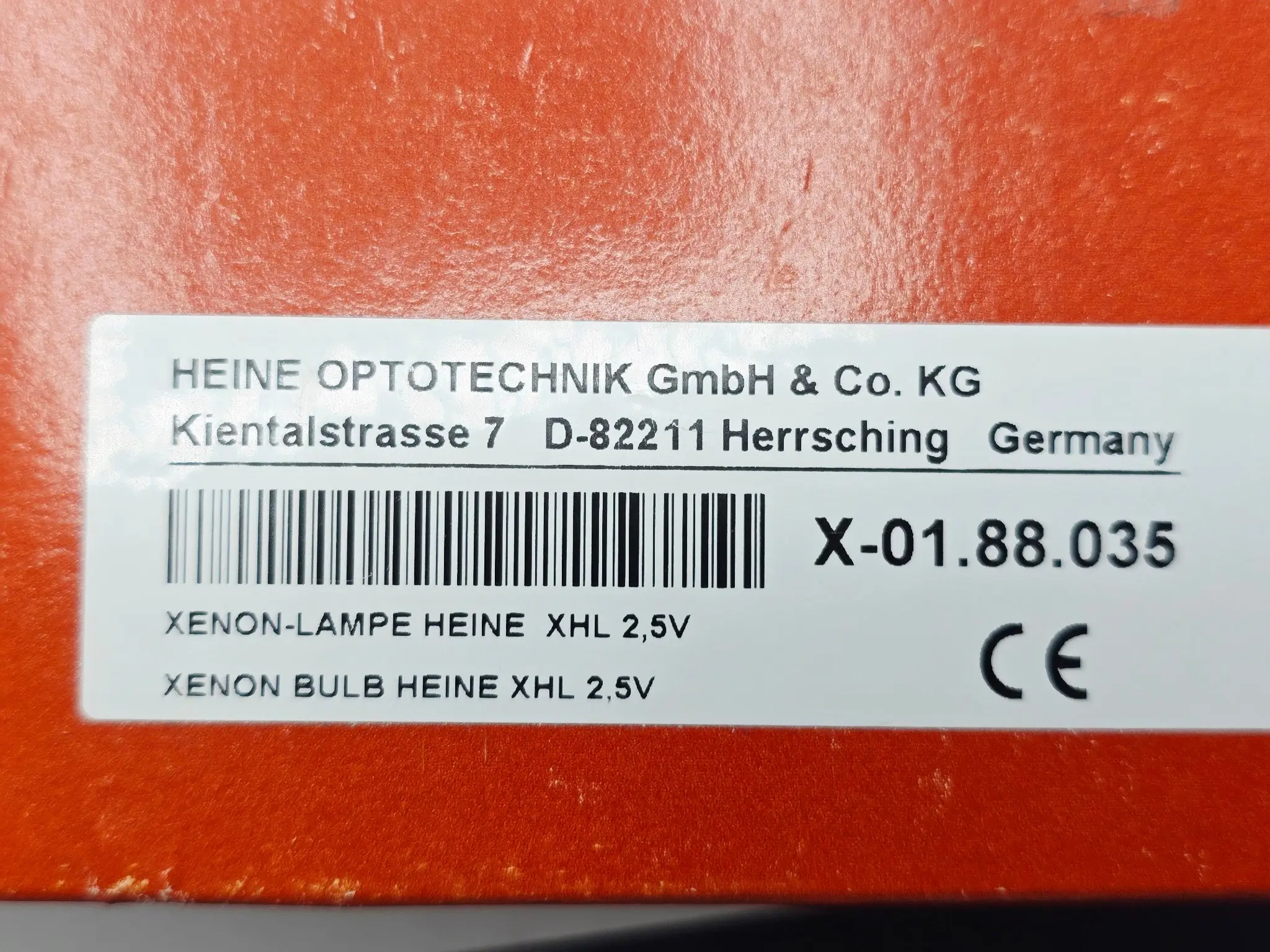 Heine X-01.88.035 XHL Xenon Lamp 2.5V Laryngoscope Handle Light Bulb BX/6 - Image 2
